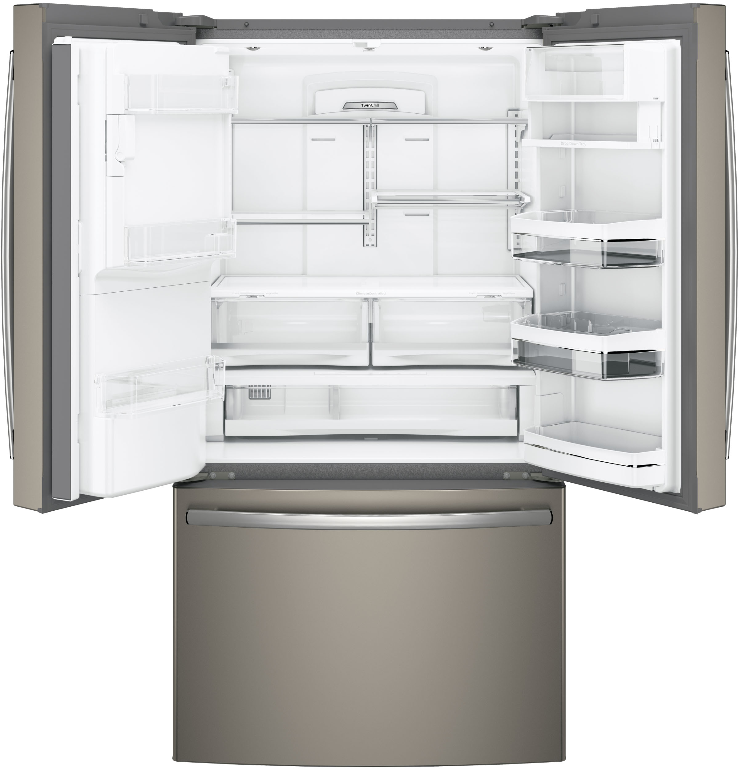 Series 22.2 Cu. Ft. Counter-Depth French-Door Refrigerator with Keurig K-Cup Brewing System PYE22PMKES