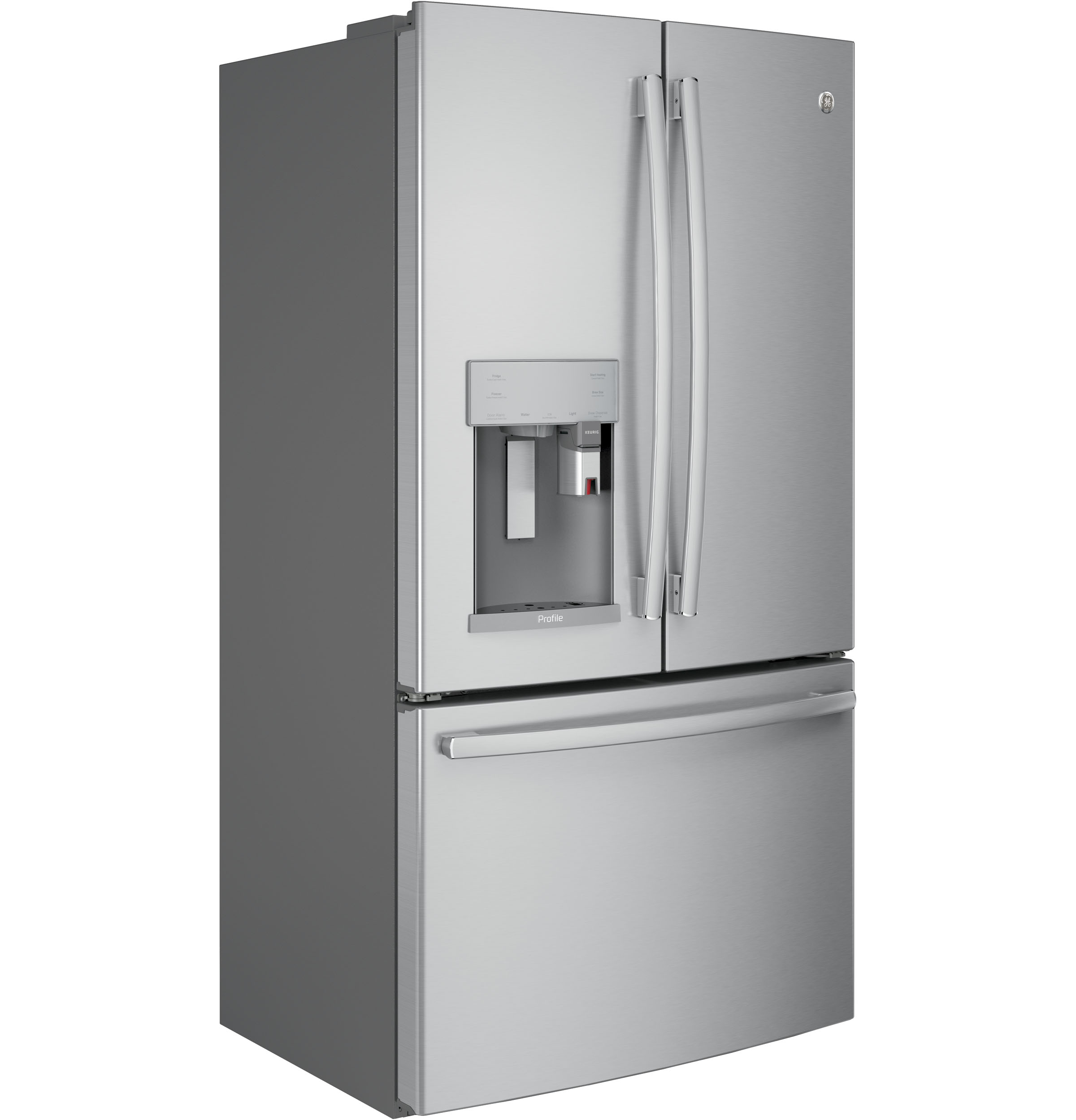 Series 22.1 Cu. Ft. Smart Counter-Depth French-Door Refrigerator with Keurig K-Cup Brewing System PYE22PSKSS