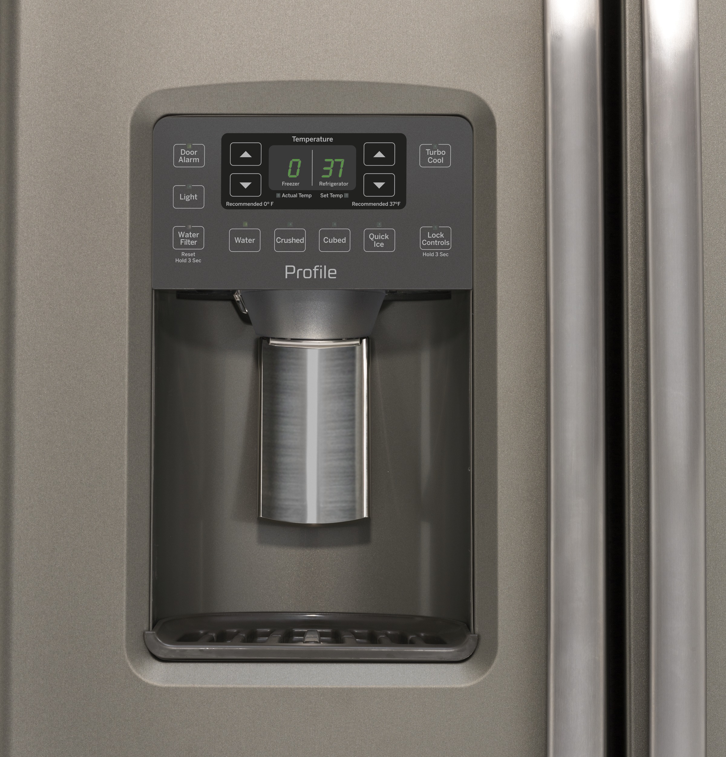 Series 21.9 Cu. Ft. Counter-Depth Side-By-Side Refrigerator PZS22MMKES