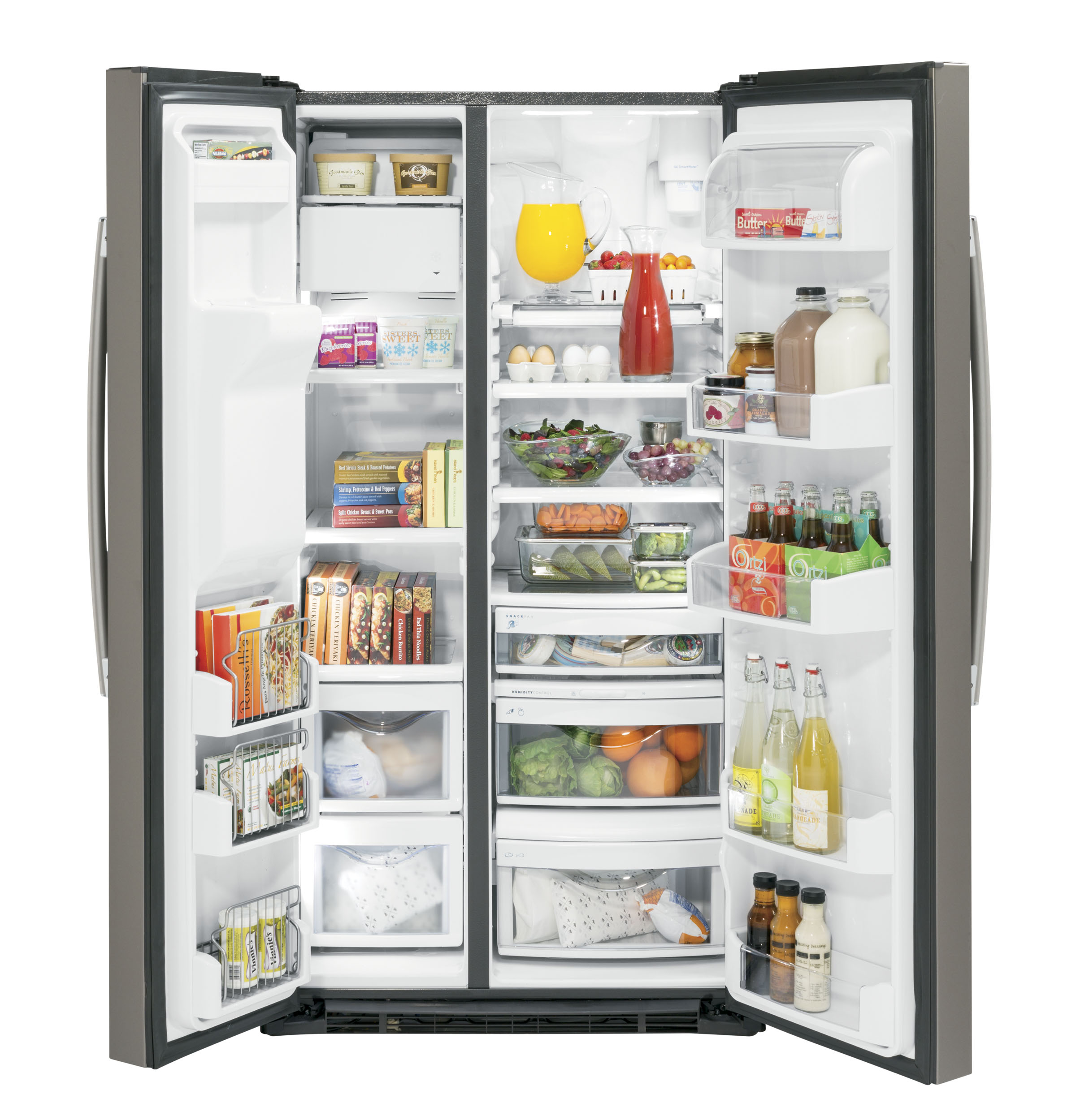 Series 21.9 Cu. Ft. Counter-Depth Side-By-Side Refrigerator PZS22MMKES