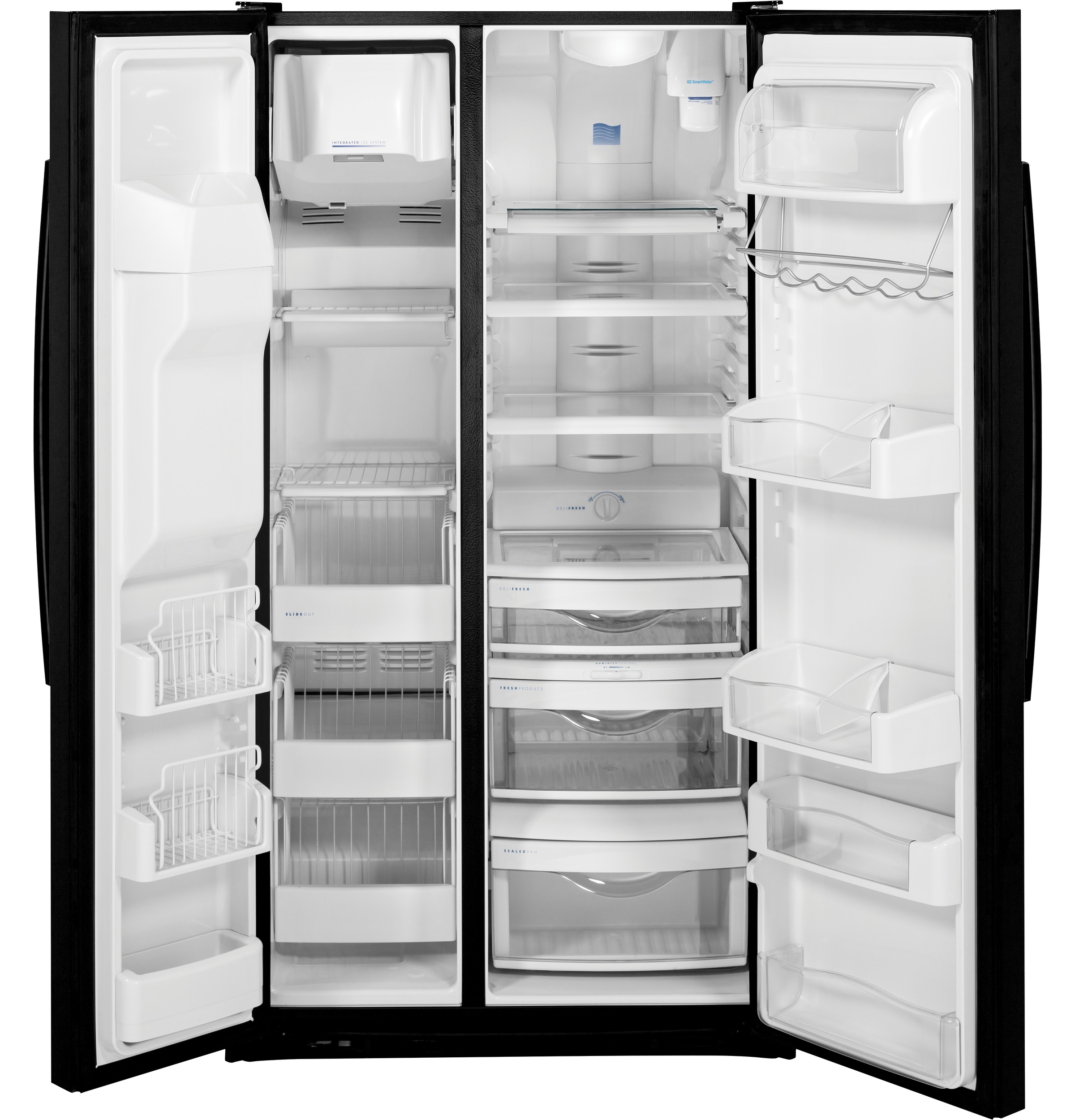 Series 23.3 Cu. Ft. Counter-Depth Side-by-Side Refrigerator PZS23KGEBB, product image 4 of 10