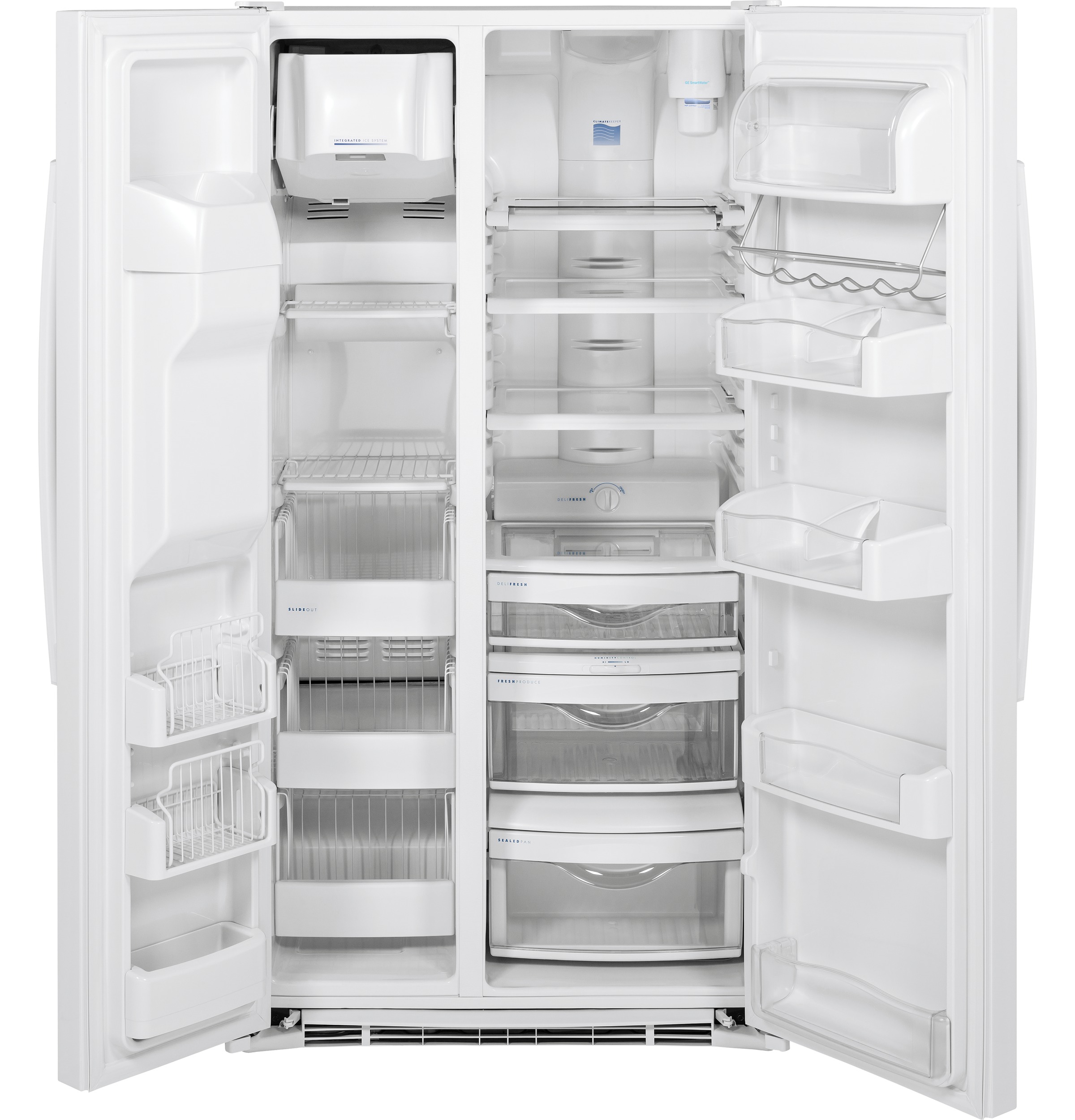 Series 23.3 Cu. Ft. Counter-Depth Side-by-Side Refrigerator PZS23KGEWW
