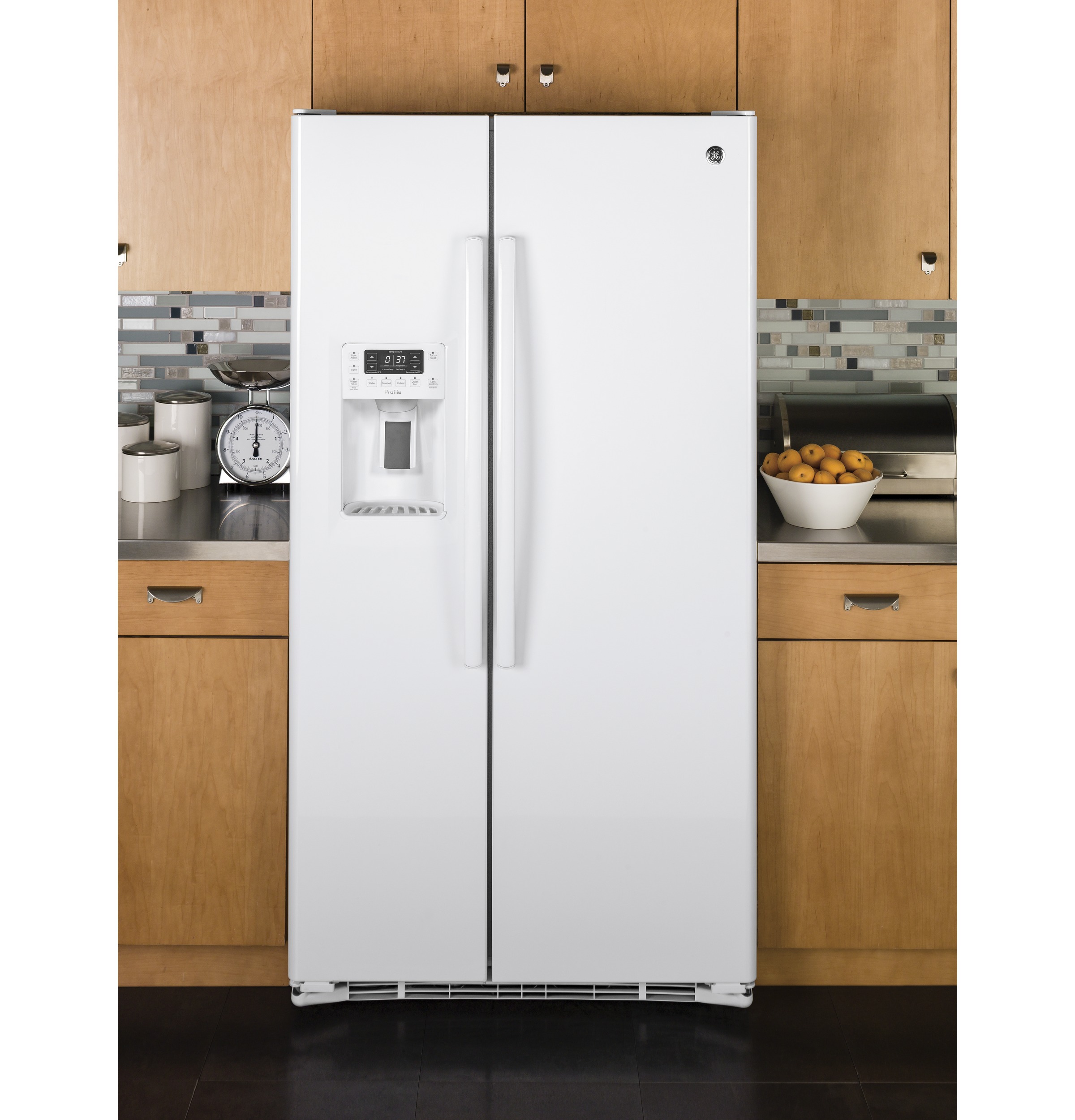 Series 23.3 Cu. Ft. Counter-Depth Side-by-Side Refrigerator PZS23KGEWW
