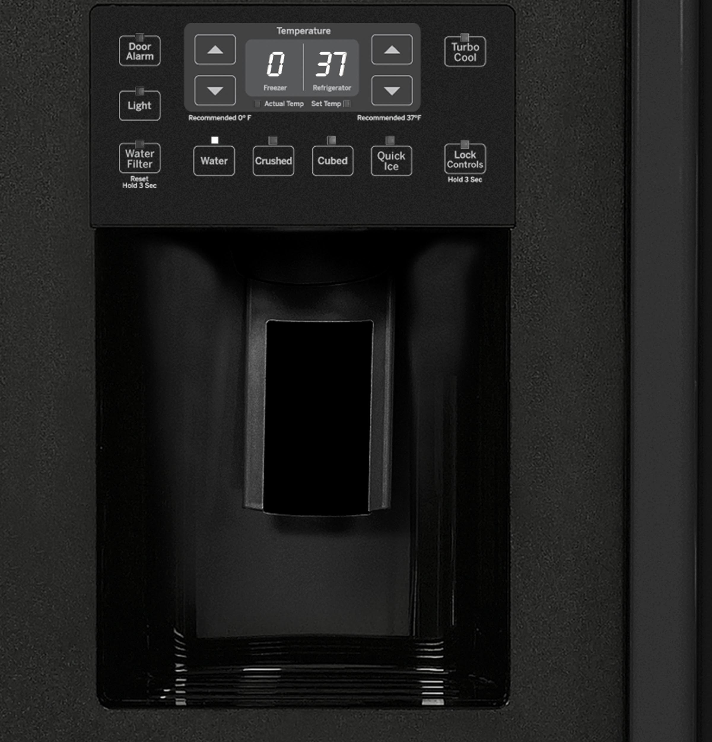 Series 23.3 Cu. Ft. Counter-Depth Side-by-Side Refrigerator PZS23KPEBV