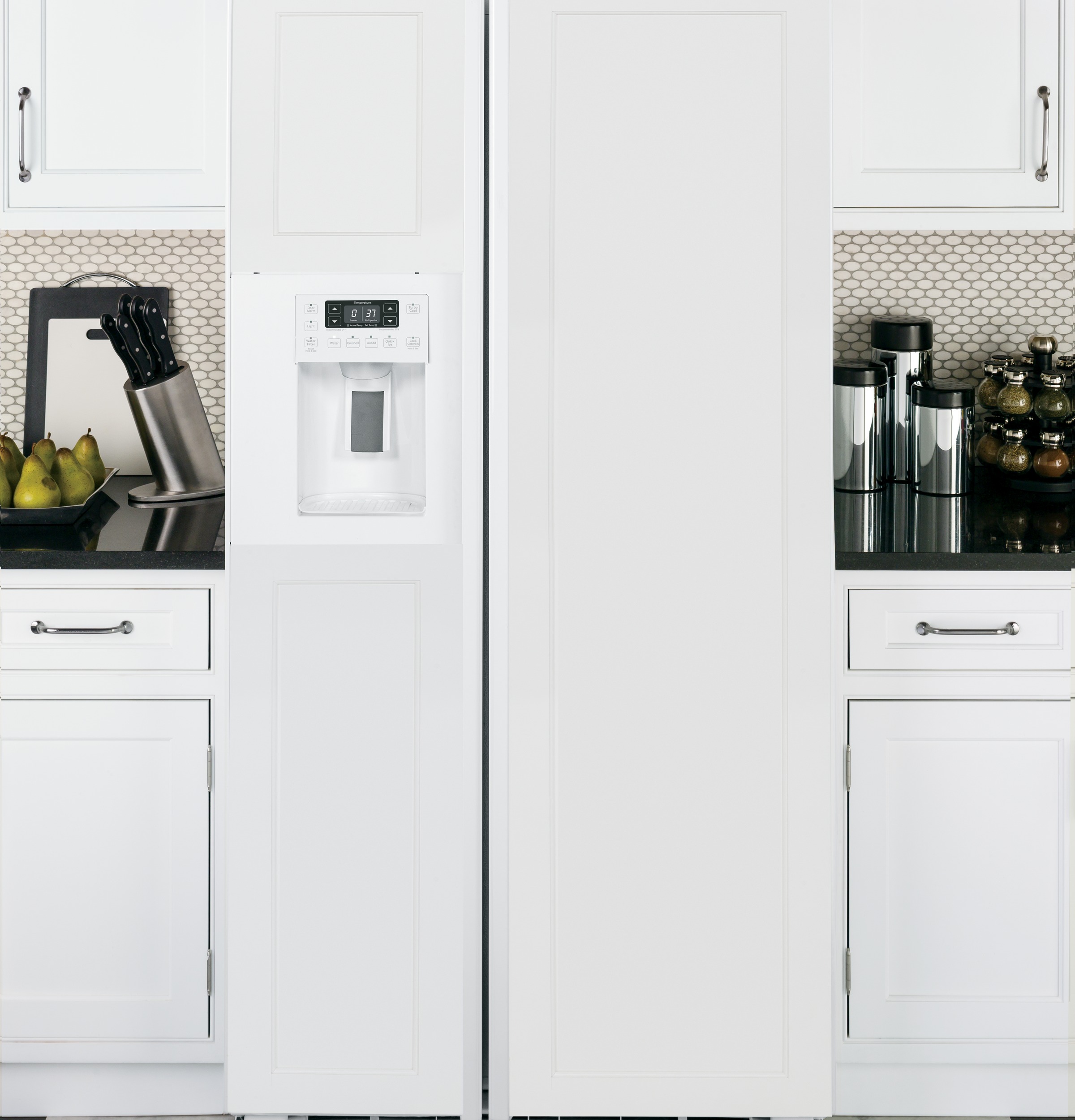 Series 23.3 Cu. Ft. Counter-Depth Side-by-Side Refrigerator PZS23KPEWV