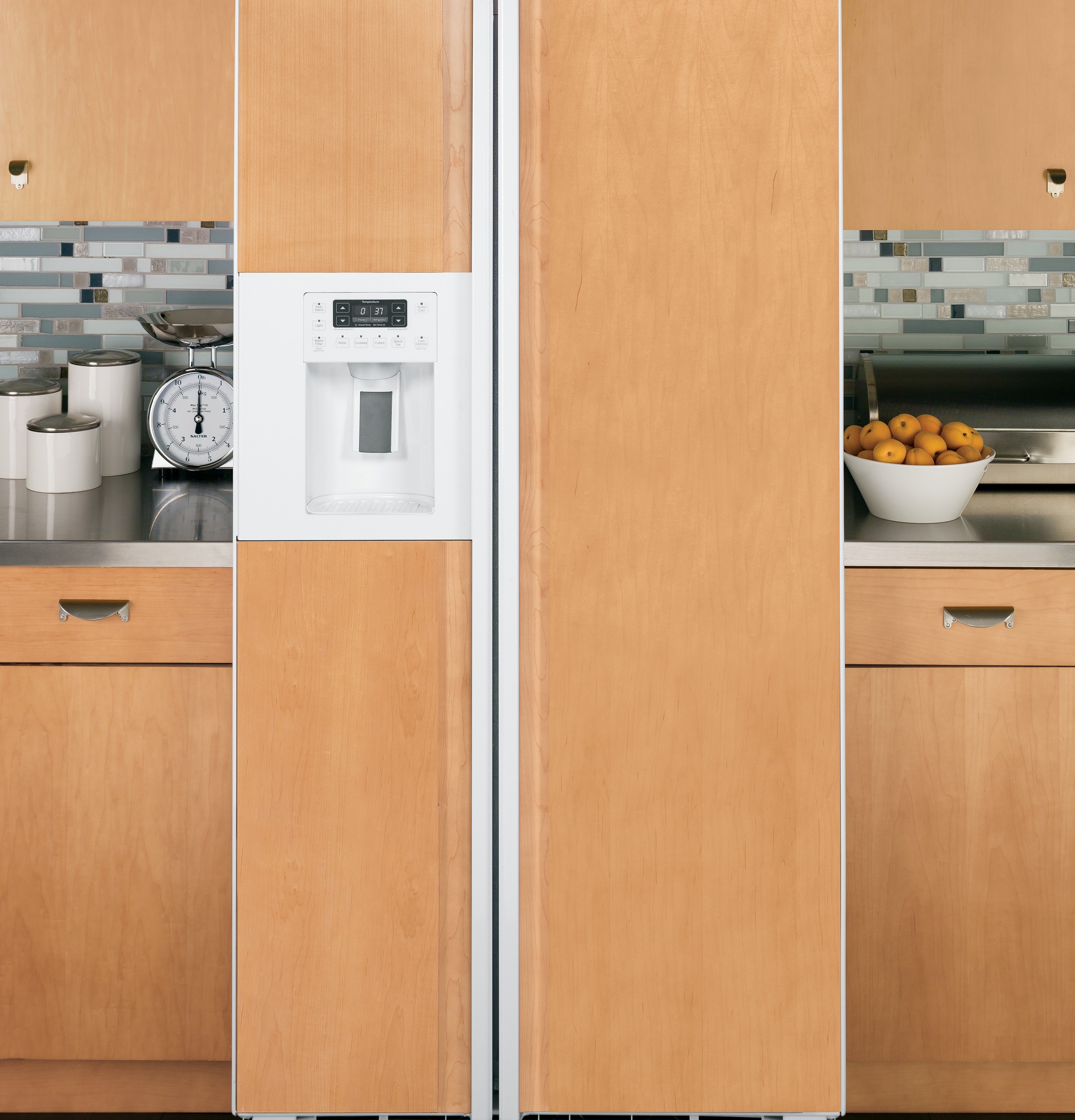 Series 23.3 Cu. Ft. Counter-Depth Side-by-Side Refrigerator PZS23KPEWV