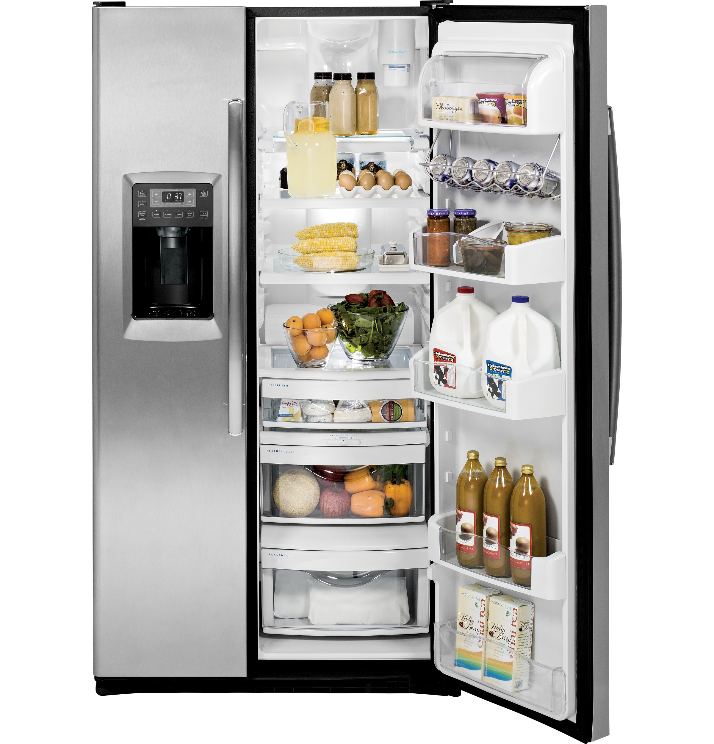 Series 23.3 Cu. Ft. Counter-Depth Side-by-Side Refrigerator PZS23KSESS