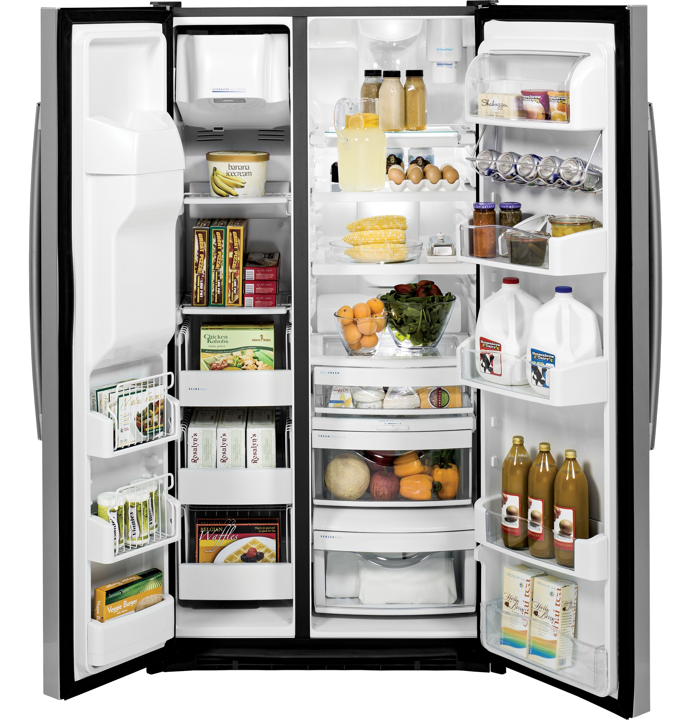 Series 23.3 Cu. Ft. Counter-Depth Side-by-Side Refrigerator PZS23KSESS