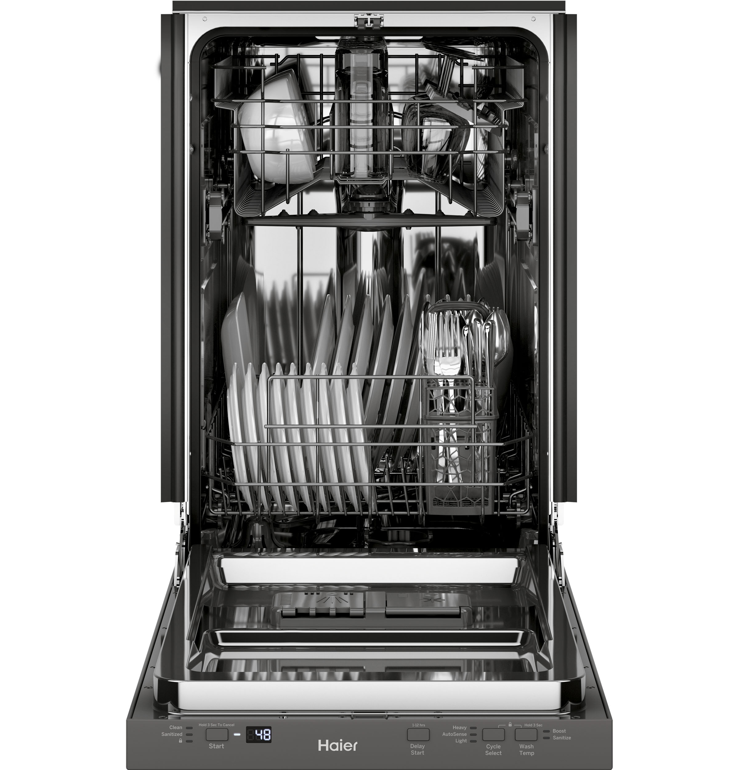 Haier ENERGY STAR® 18" Stainless Steel Interior Dishwasher with Sanitize CycleHaier ENERGY STAR® 18" Stainless Steel Interior Dishwasher with Sanitize Cycle view 26