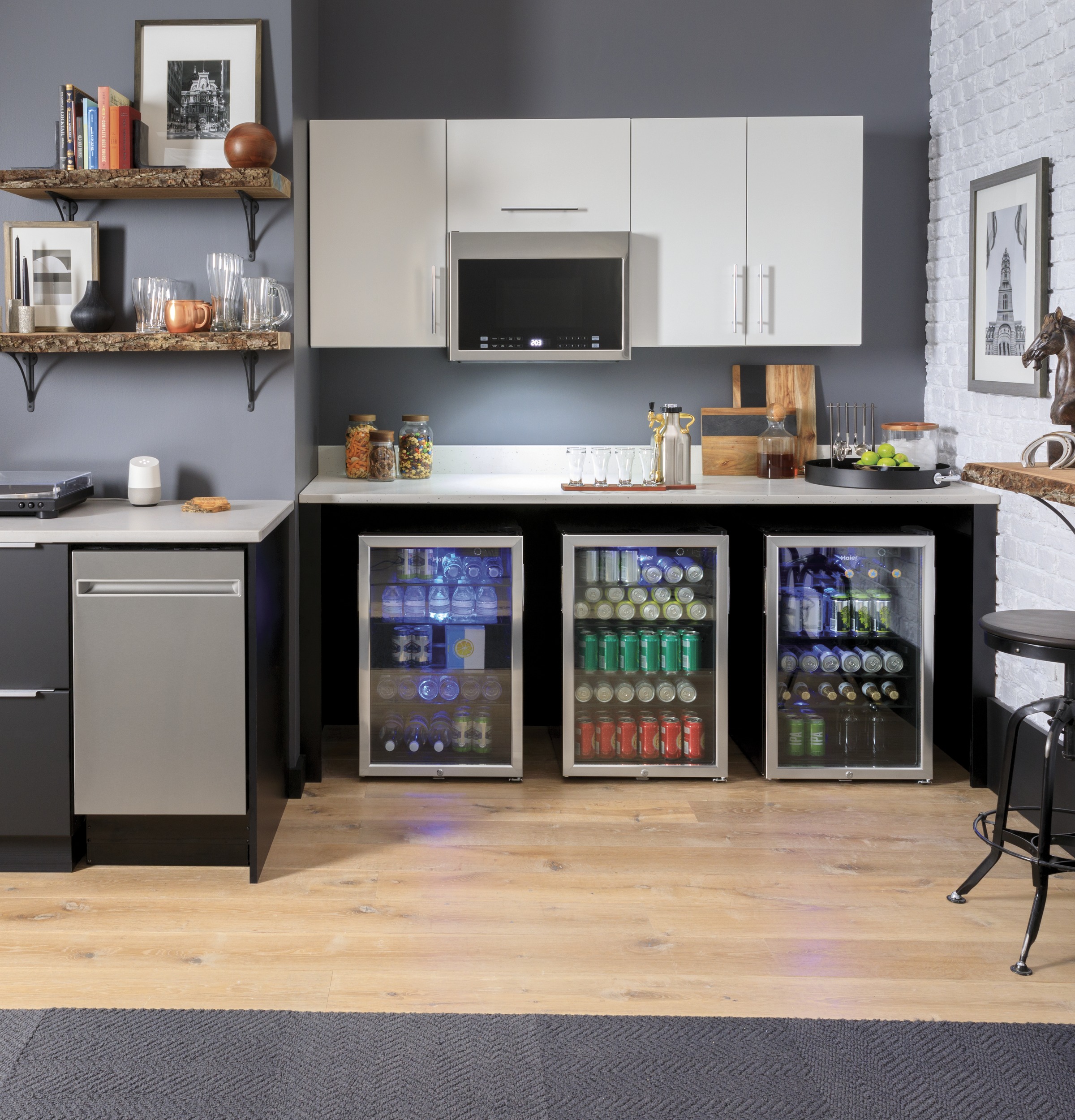 Haier ENERGY STAR® 18" Stainless Steel Interior Dishwasher with Sanitize CycleHaier ENERGY STAR® 18" Stainless Steel Interior Dishwasher with Sanitize Cycle view 4