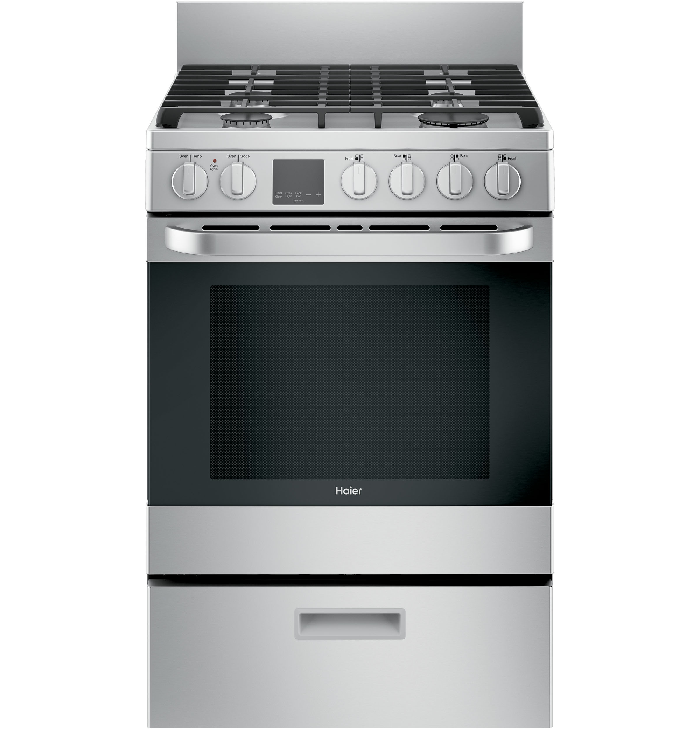 24" 2.9 Cu. Ft. Gas Free-standing Range With Convection And Modular Backguard QGAS740RMSS