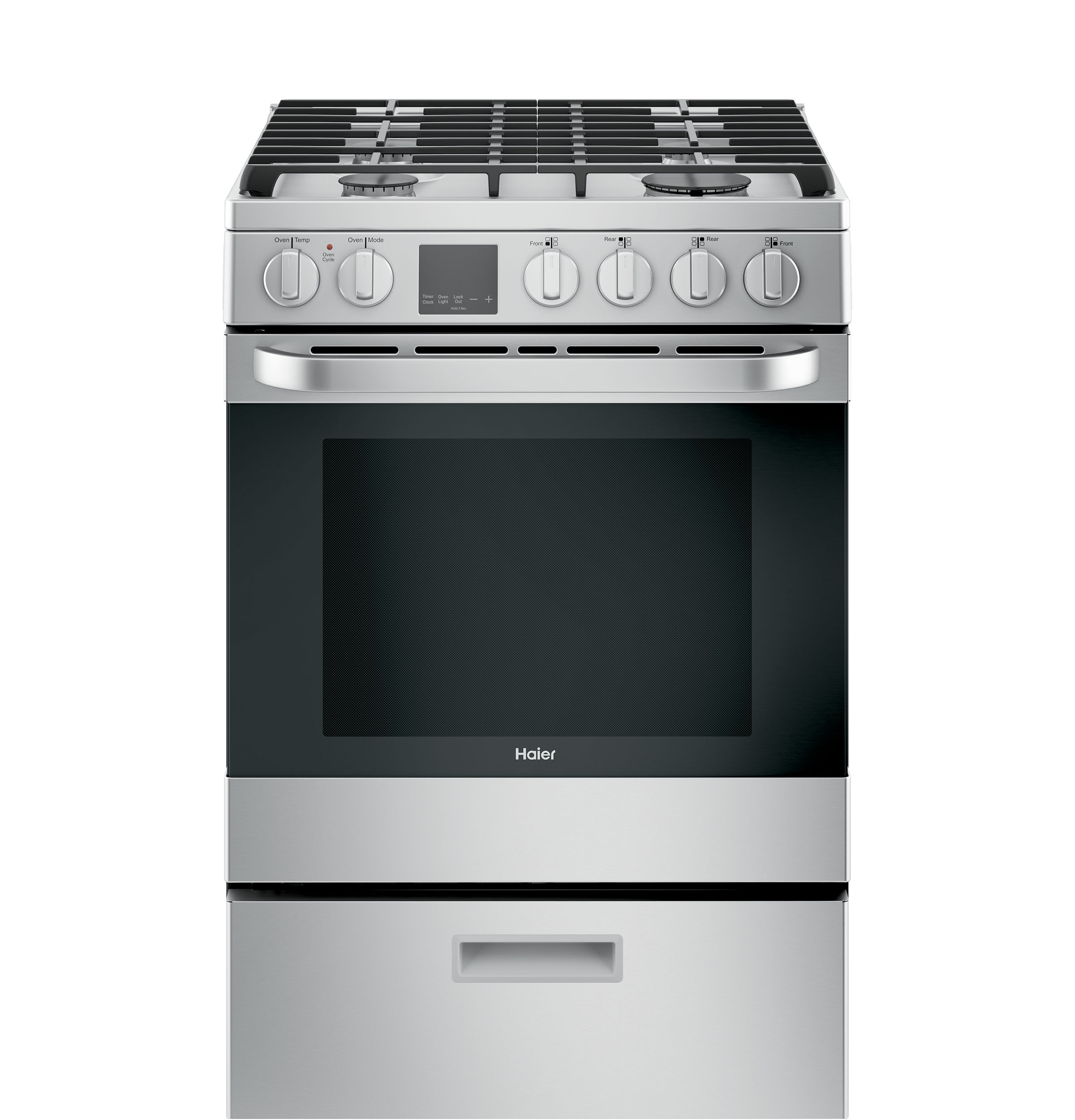24" 2.9 Cu. Ft. Gas Free-standing Range With Convection And Modular Backguard QGAS740RMSS