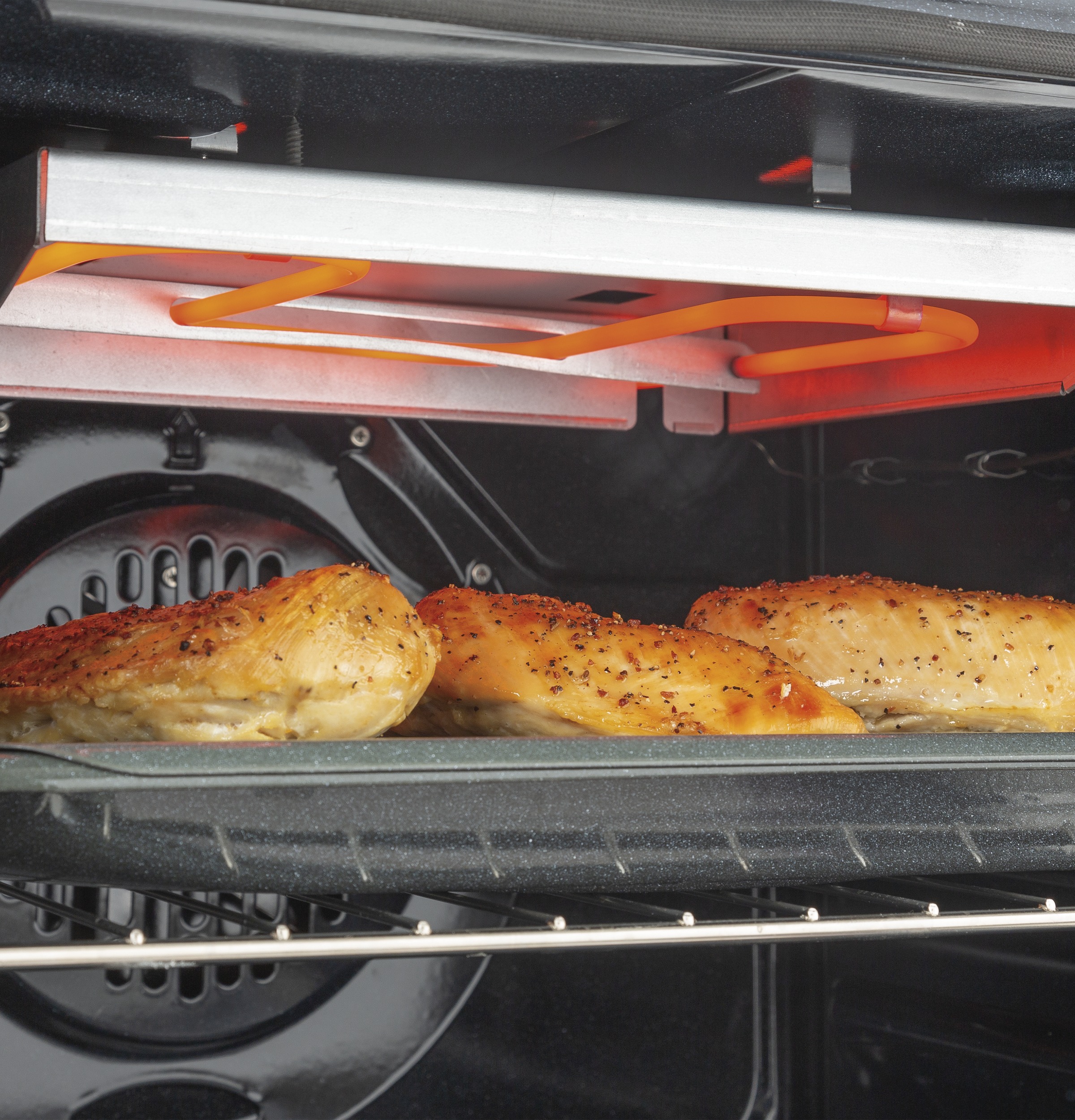 24" 2.9 Cu. Ft. Gas Free-standing Range With Convection And Modular Backguard QGAS740RMSS