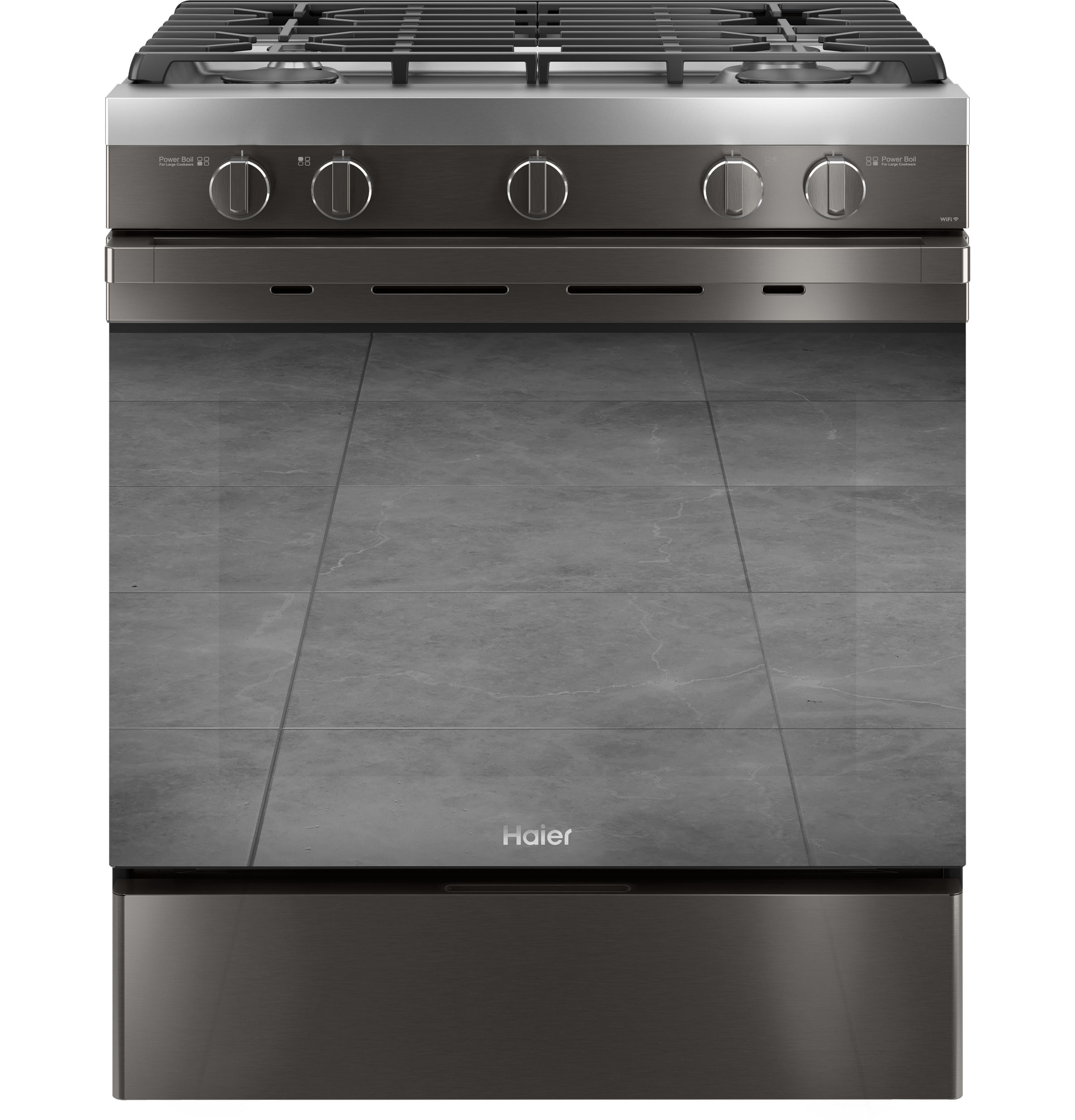 30" Smart Slide-In Gas Range with Convection30" Smart Slide-In Gas Range with Convection QGSS740BNTS