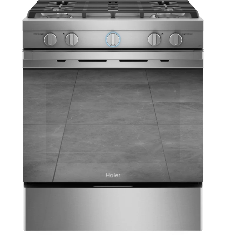 30" Smart Slide-In Gas Range with Convection QGSS740RNSS