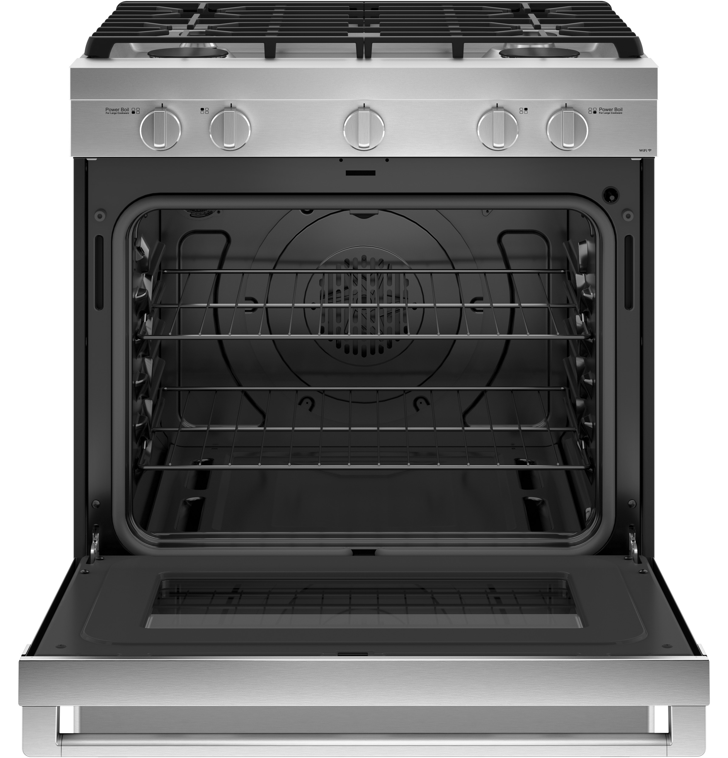 30" Smart Slide-In Gas Range with Convection30" Smart Slide-In Gas Range with Convection QGSS740RNSS