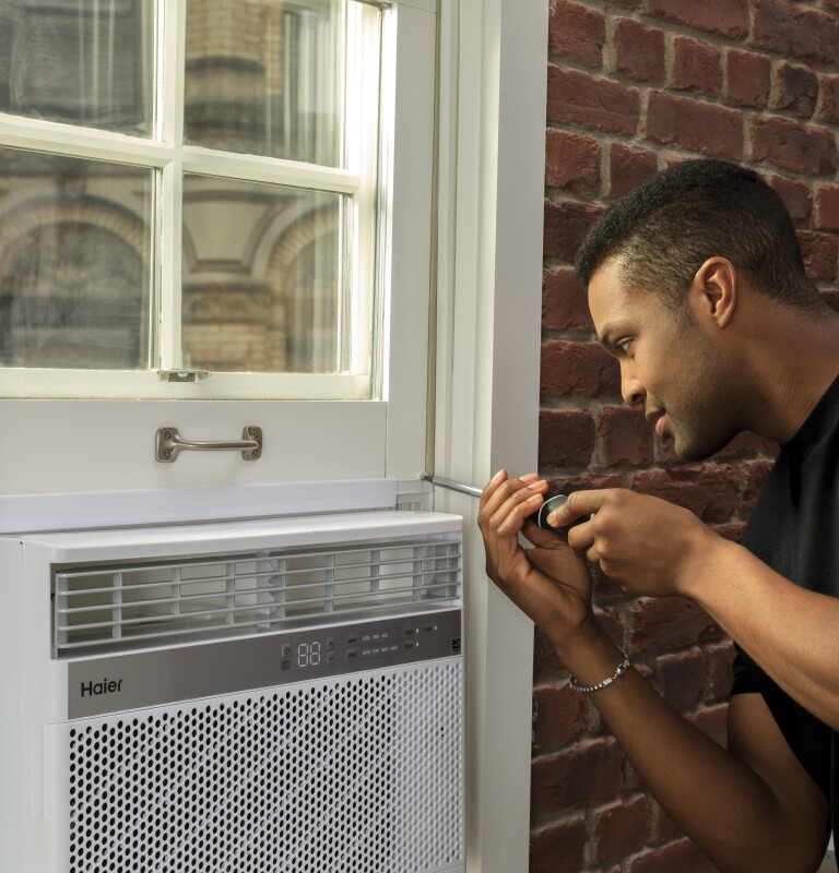 Haier 8,000 BTU Electronic Window Air Conditioner for Medium Rooms up to 350 sq. ft.Haier 8,000 BTU Electronic Window Air Conditioner for Medium Rooms up to 350 sq. ft. QHC08LX