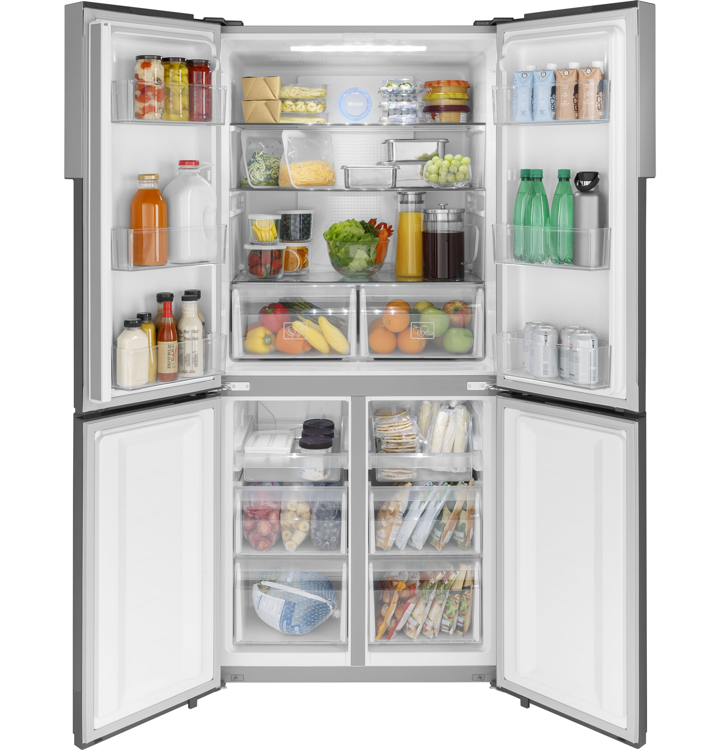 Haier ENERGY STAR® 16.8 Cu. Ft. Quad Door RefrigeratorHaier ENERGY STAR® 16.8 Cu. Ft. Quad Door Refrigerator view 22