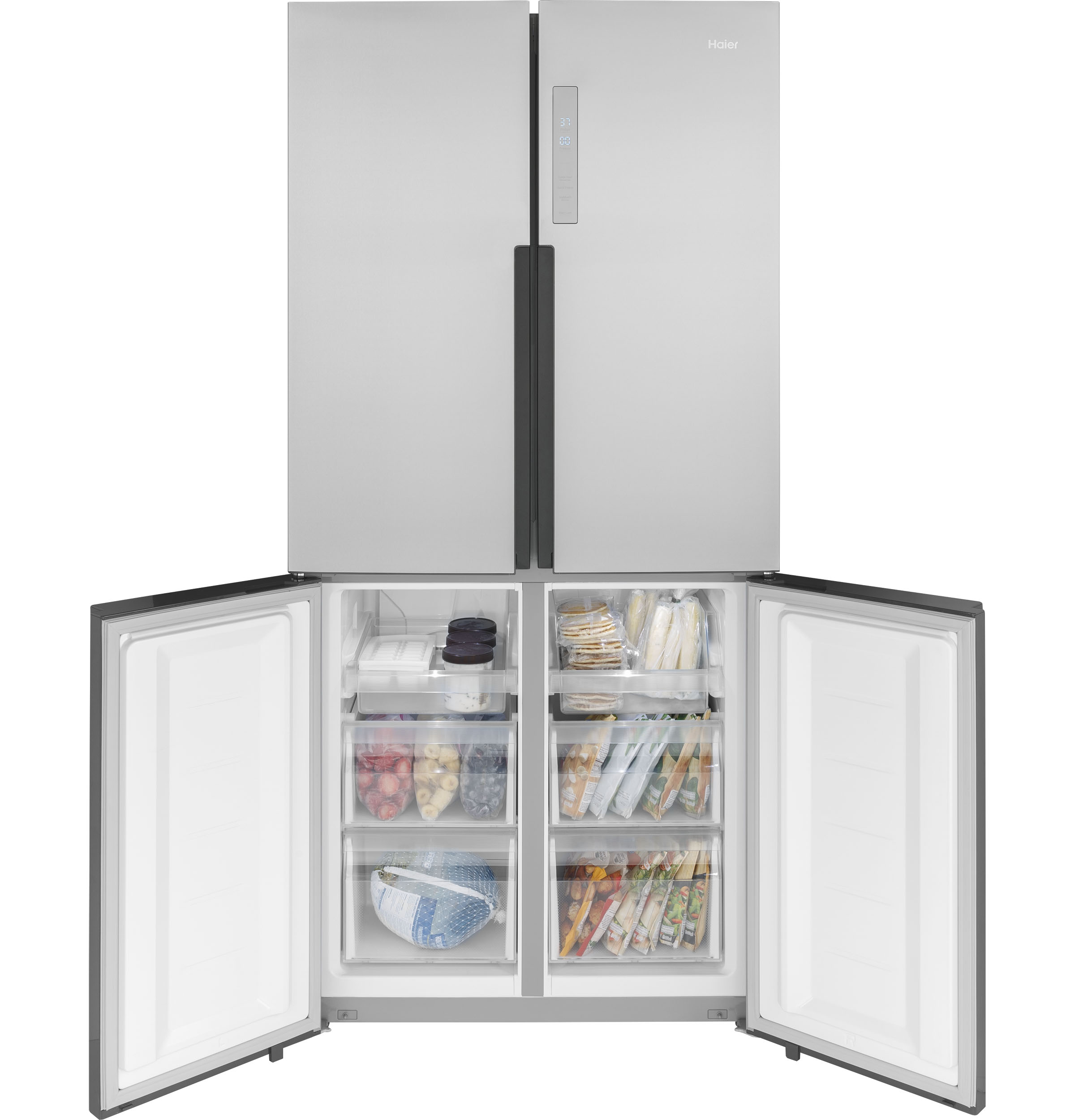 Haier ENERGY STAR® 16.8 Cu. Ft. Quad Door RefrigeratorHaier ENERGY STAR® 16.8 Cu. Ft. Quad Door Refrigerator view 27