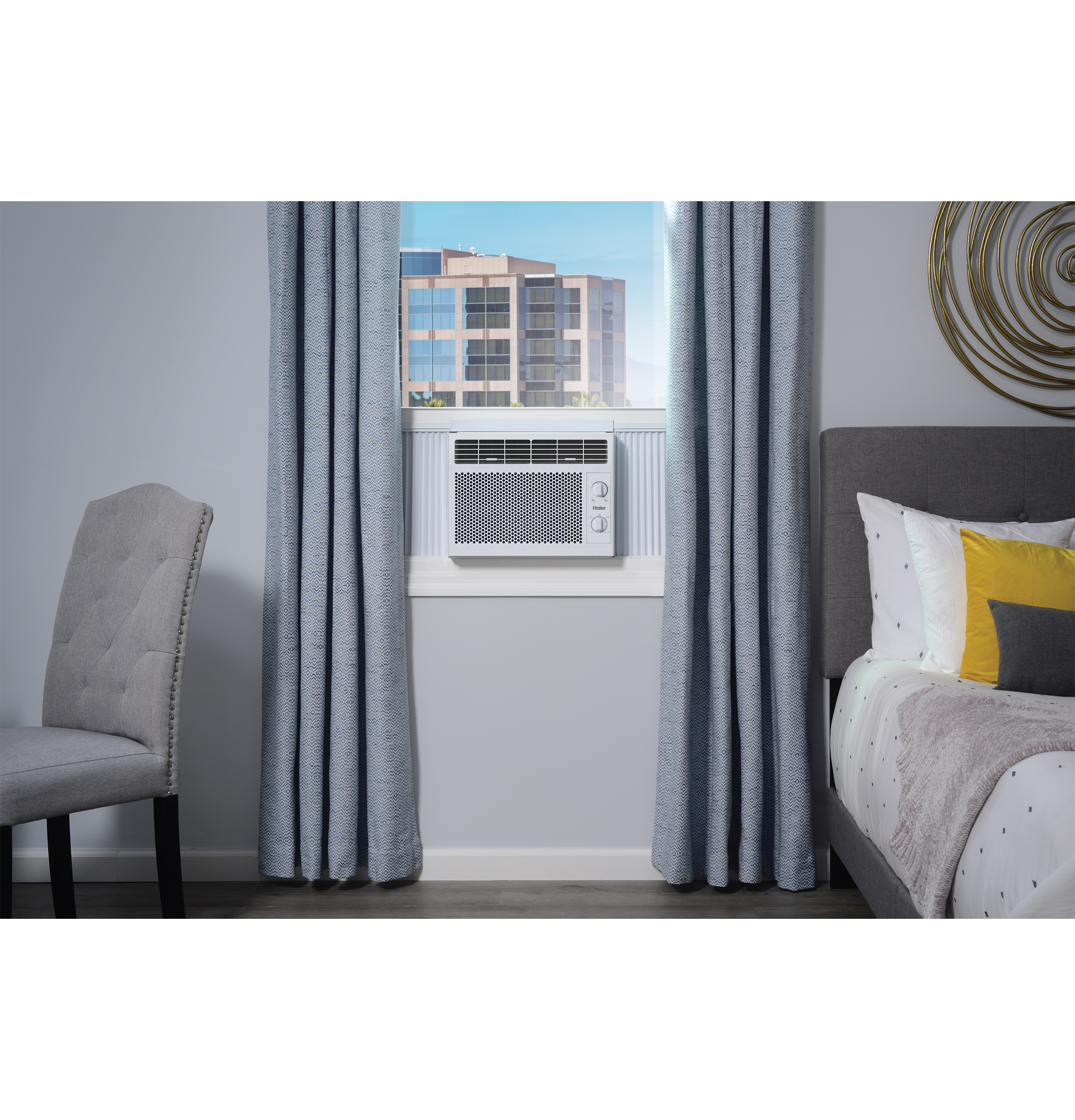 Haier 5,000 BTU Mechanical Window Air Conditioner for Small Rooms up to 150 sq ft.Haier 5,000 BTU Mechanical Window Air Conditioner for Small Rooms up to 150 sq ft. QHEC05AC