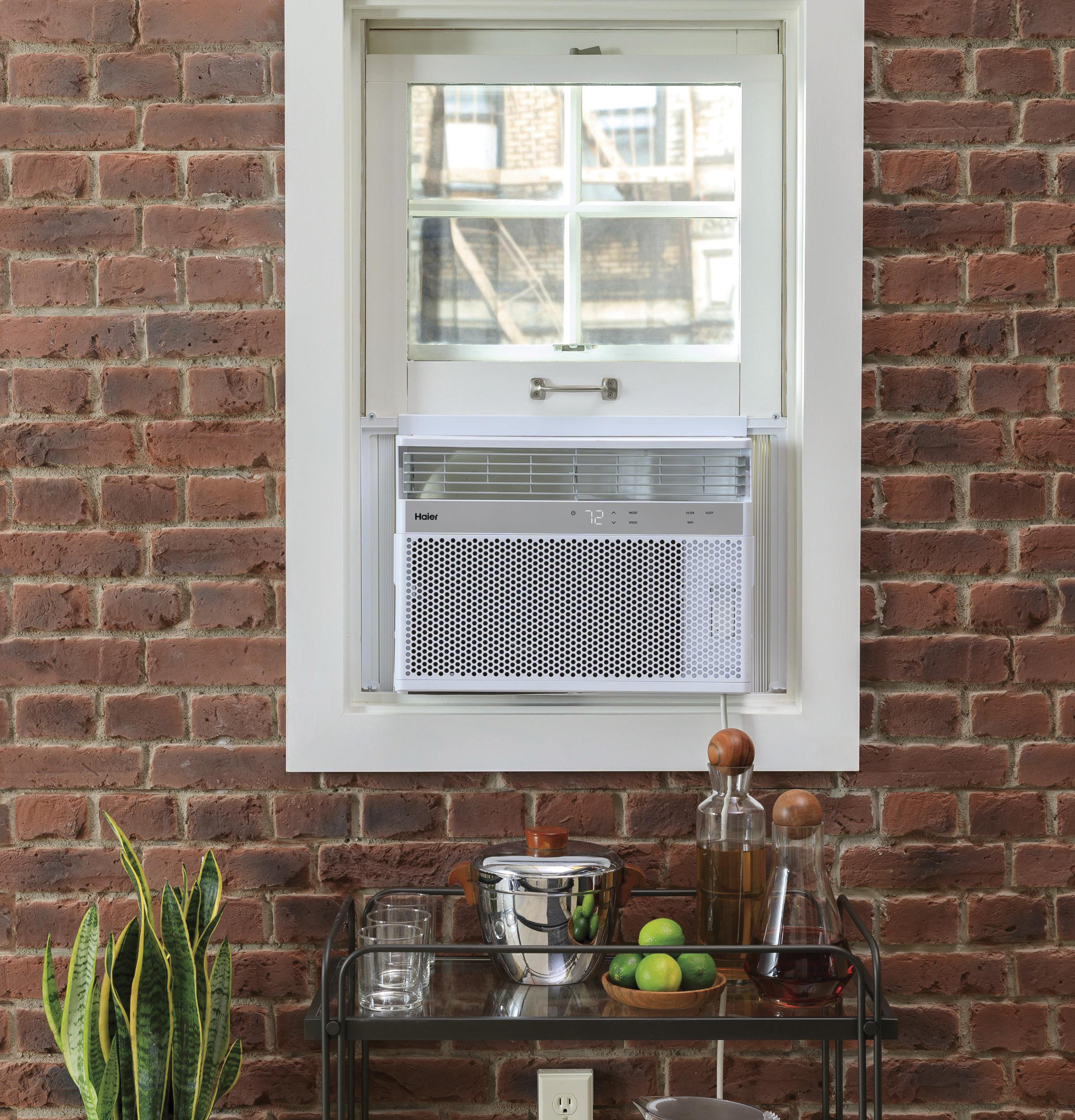 Haier 10,000 BTU Smart Electronic Window Air Conditioner for Medium Rooms up to 450 sq. ft.Haier 10,000 BTU Smart Electronic Window Air Conditioner for Medium Rooms up to 450 sq. ft. QHNG10AA