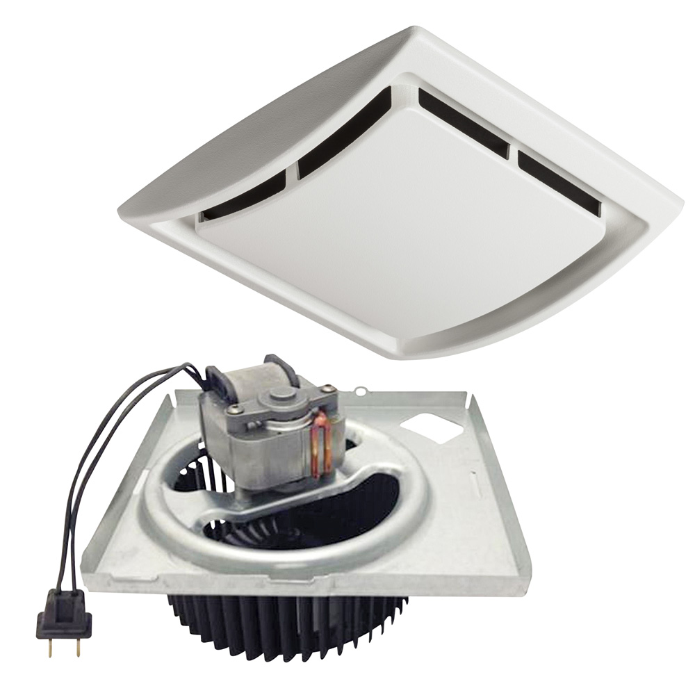 NuTone 60 CFM Quick Install Bathroom Exhaust Fan Motor and Grille Upgrade Kit, Single-Pack QKN60S