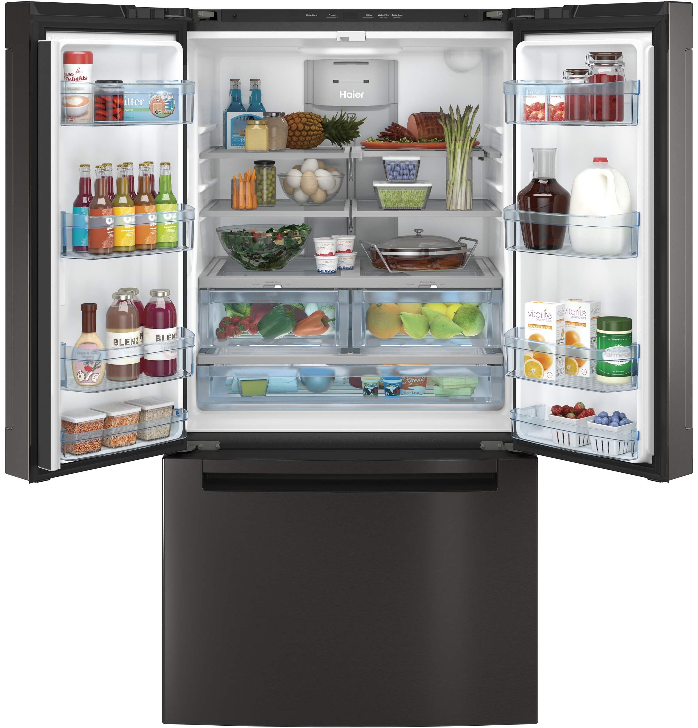 Haier ENERGY STAR® 27.0 Cu. Ft. French-Door RefrigeratorHaier ENERGY STAR® 27.0 Cu. Ft. French-Door Refrigerator view 12