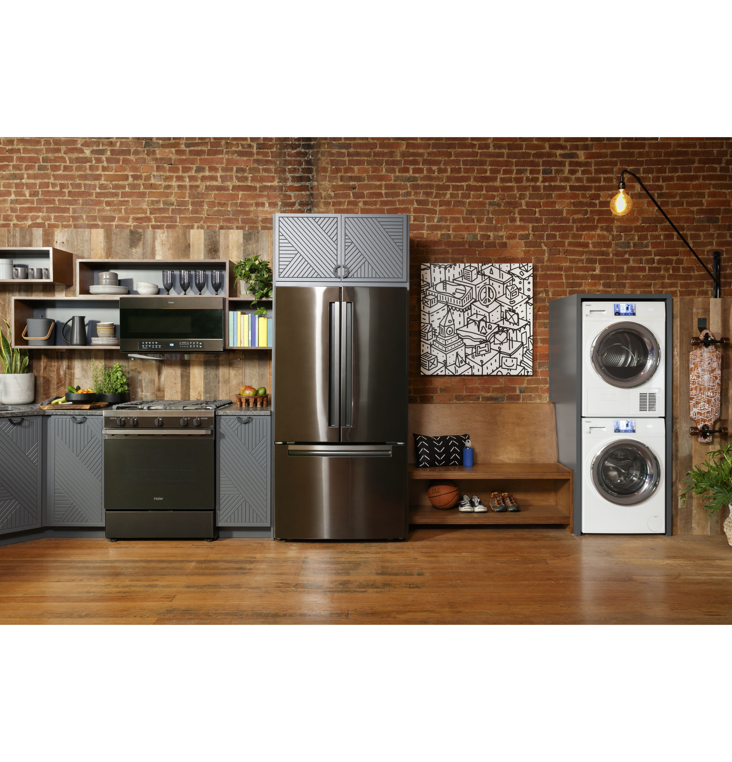 Haier ENERGY STAR® 27.0 Cu. Ft. French-Door RefrigeratorHaier ENERGY STAR® 27.0 Cu. Ft. French-Door Refrigerator view 5