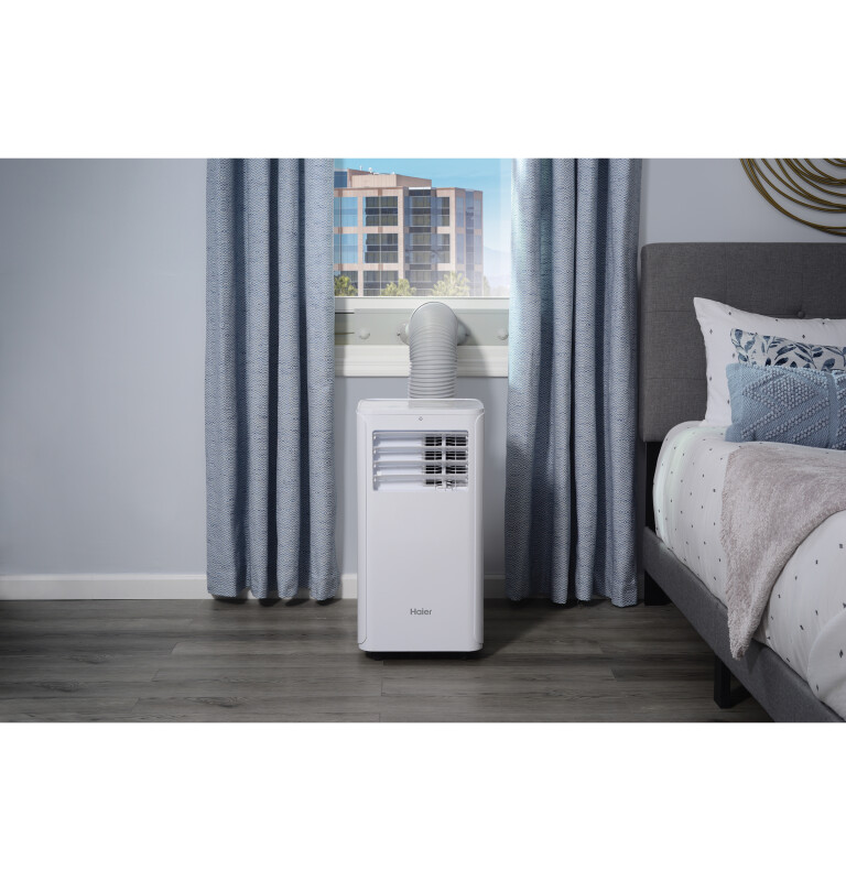 Haier 9,000 BTU Portable Air Conditioner for Small Rooms up to 250 sq ft. (6,100 BTU SACC)Haier 9,000 BTU Portable Air Conditioner for Small Rooms up to 250 sq ft. (6,100 BTU SACC) QPCA08JAMW