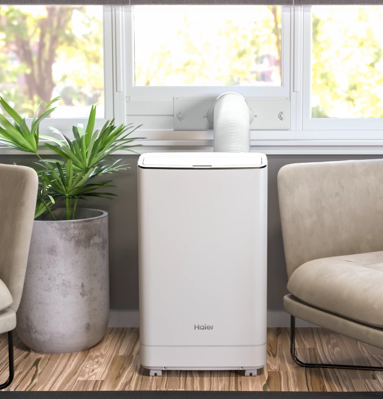 Haier 7,200 BTU SACC Portable Air Conditioner for Medium Rooms up to 350 sq ft. (10,000 BTU ASHRAE)Haier 7,200 BTU SACC Portable Air Conditioner for Medium Rooms up to 350 sq ft. (10,000 BTU  QPCA10YBMW