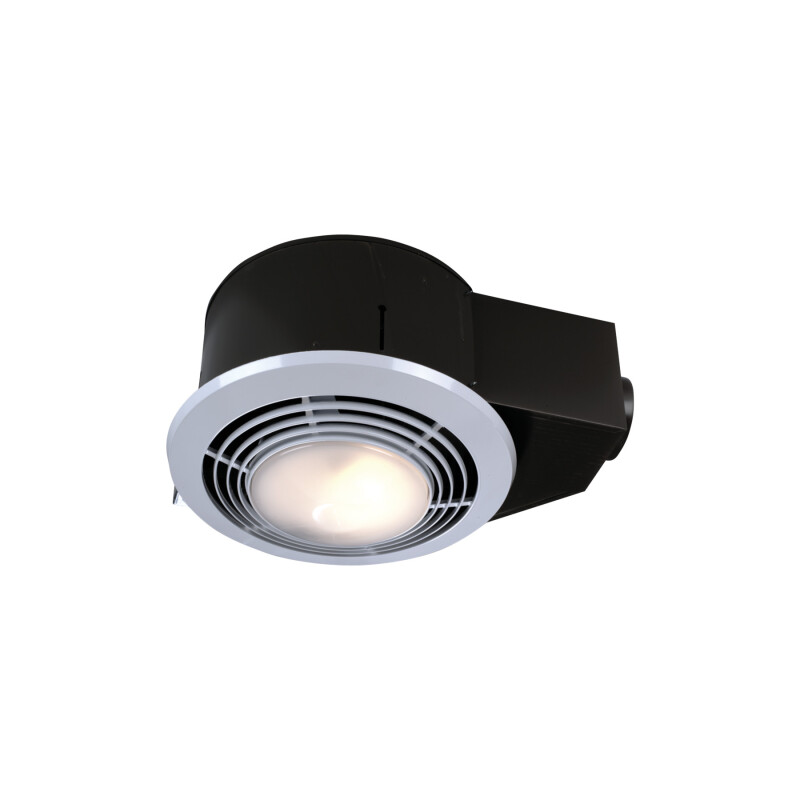 NuTone 110 CFM Heater Ventilation Fan with light, 4.0 Sones QT9093WH