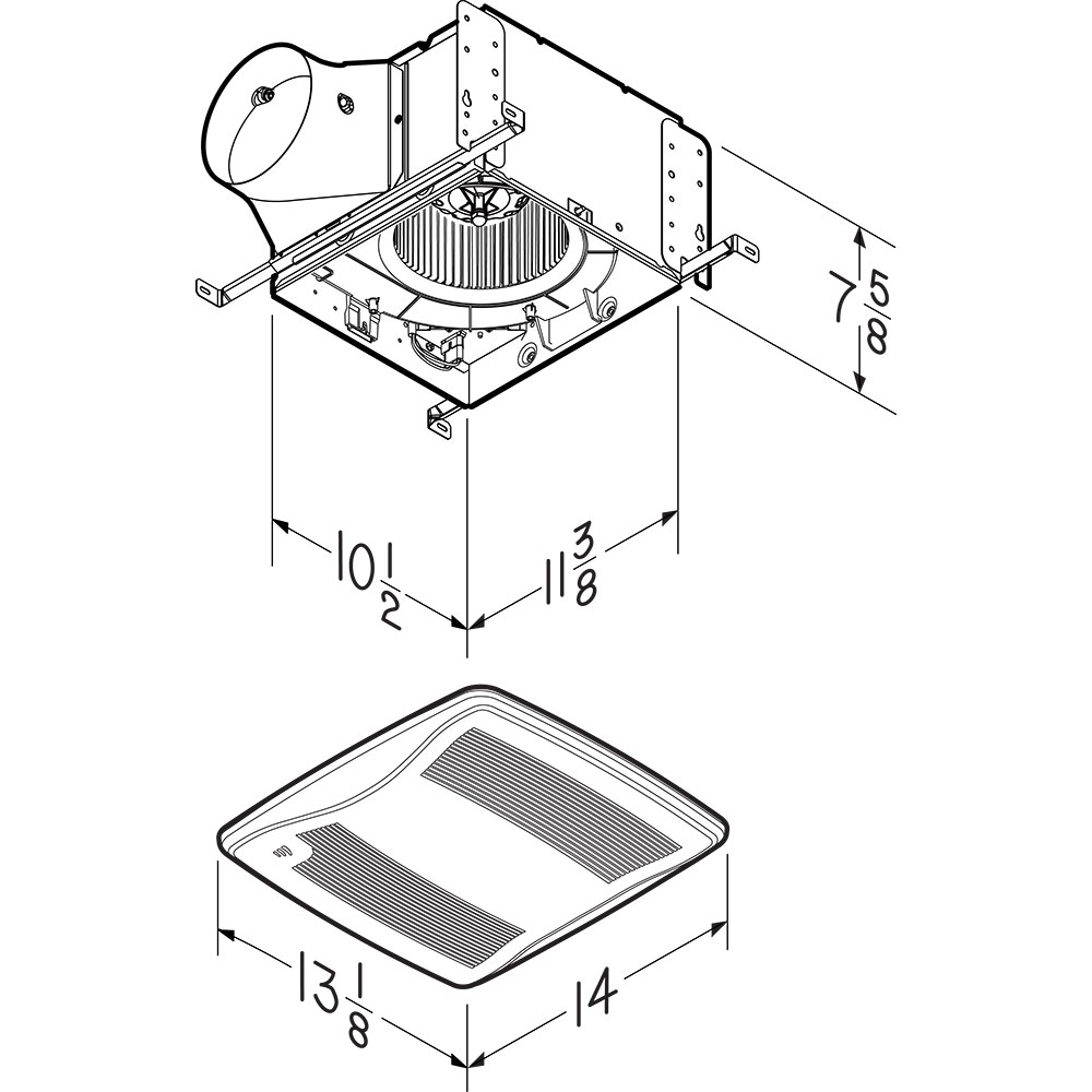 Humidity Sensing Finish Pack, 110-130-150 Selectable CFM QTXE110150DCSF