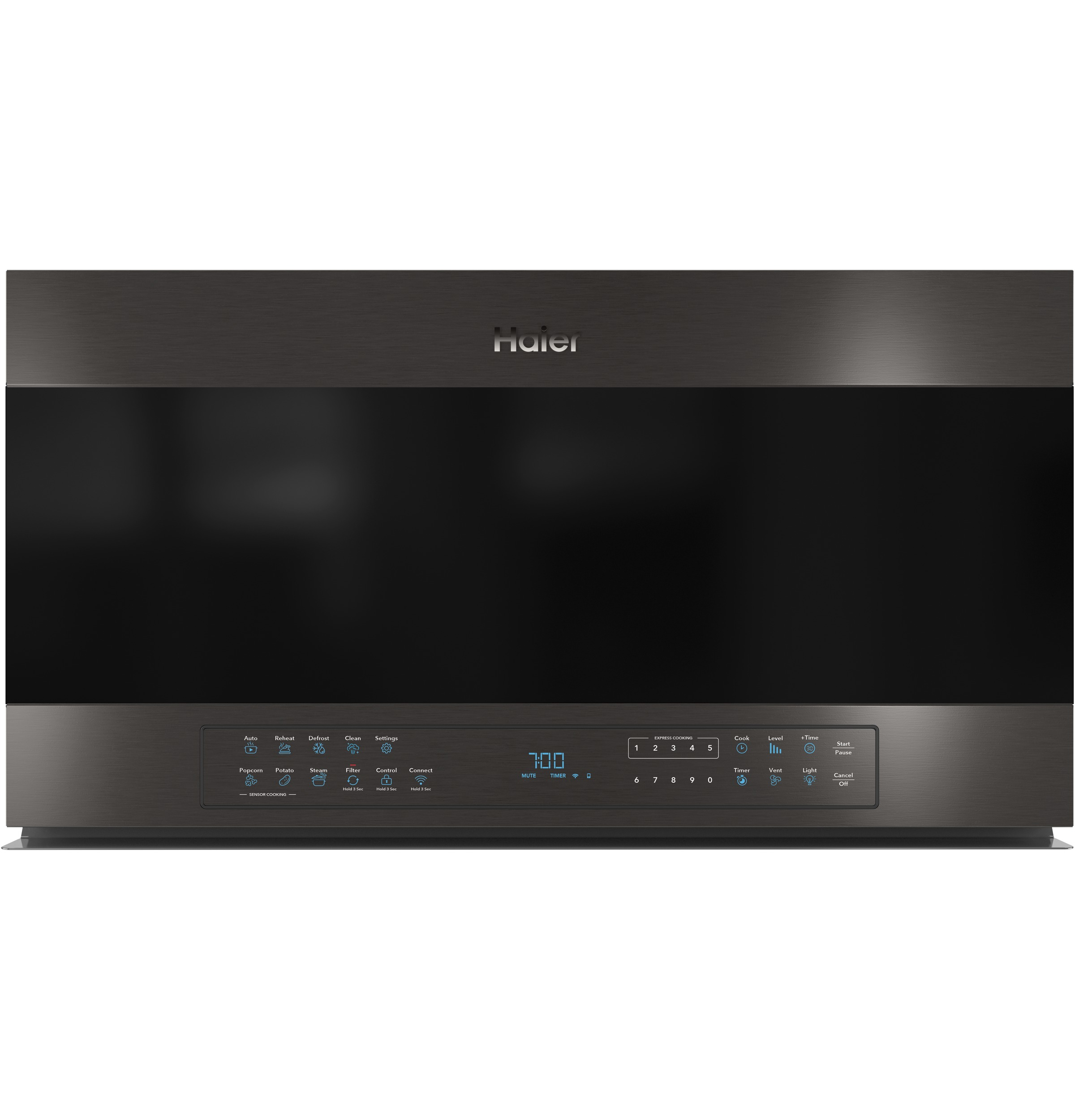 30" 1.6 Cu. Ft. Smart Over-the-Range Microwave Oven30" 1.6 Cu. Ft. Smart Over-the-Range Microwave Oven QVM7167BNTS