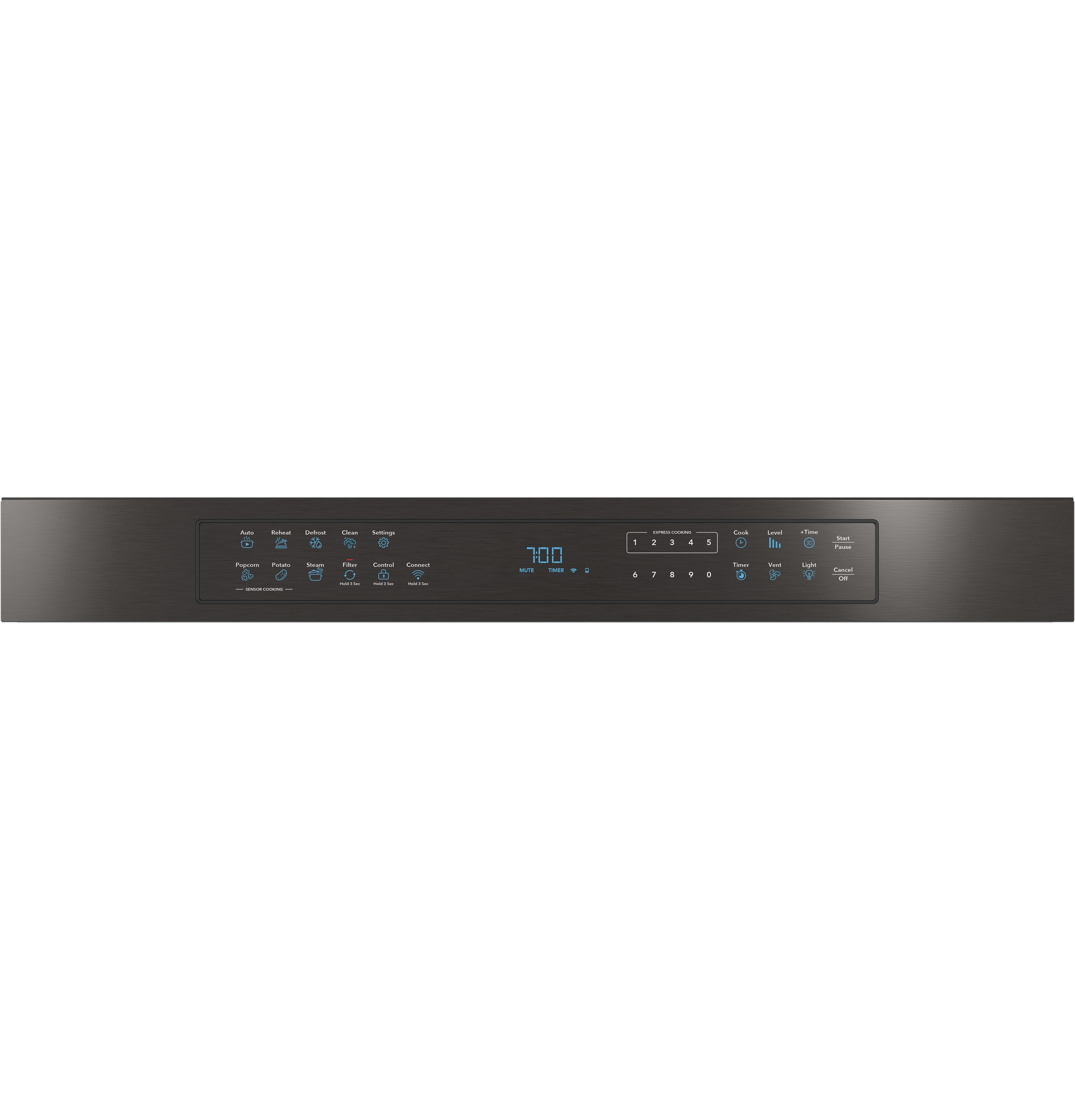 30" 1.6 Cu. Ft. Smart Over-the-Range Microwave Oven30" 1.6 Cu. Ft. Smart Over-the-Range Microwave Oven QVM7167BNTS