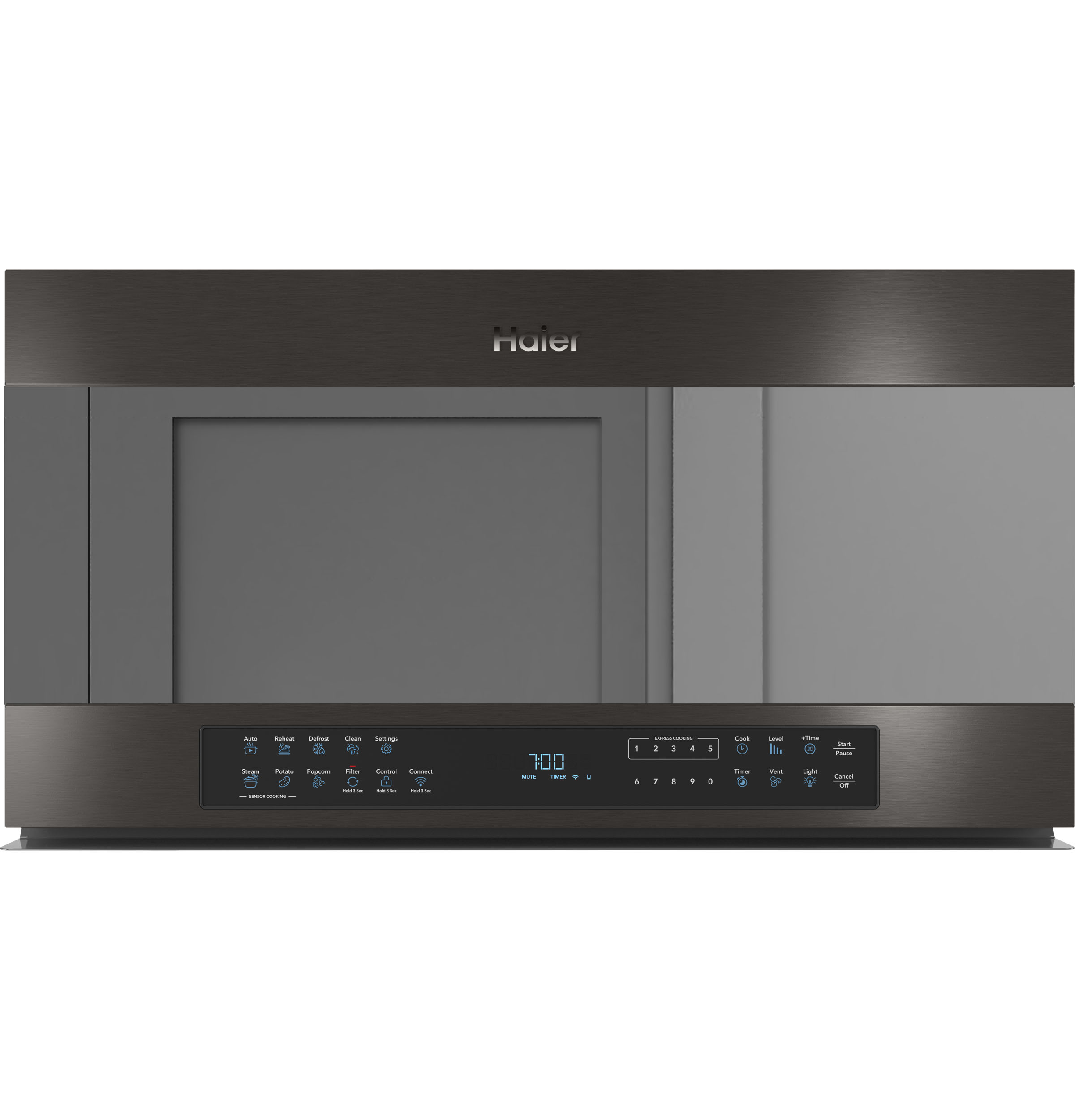 30" 1.6 Cu. Ft. Smart Over-the-Range Microwave Oven30" 1.6 Cu. Ft. Smart Over-the-Range Microwave Oven QVM7167BNTS