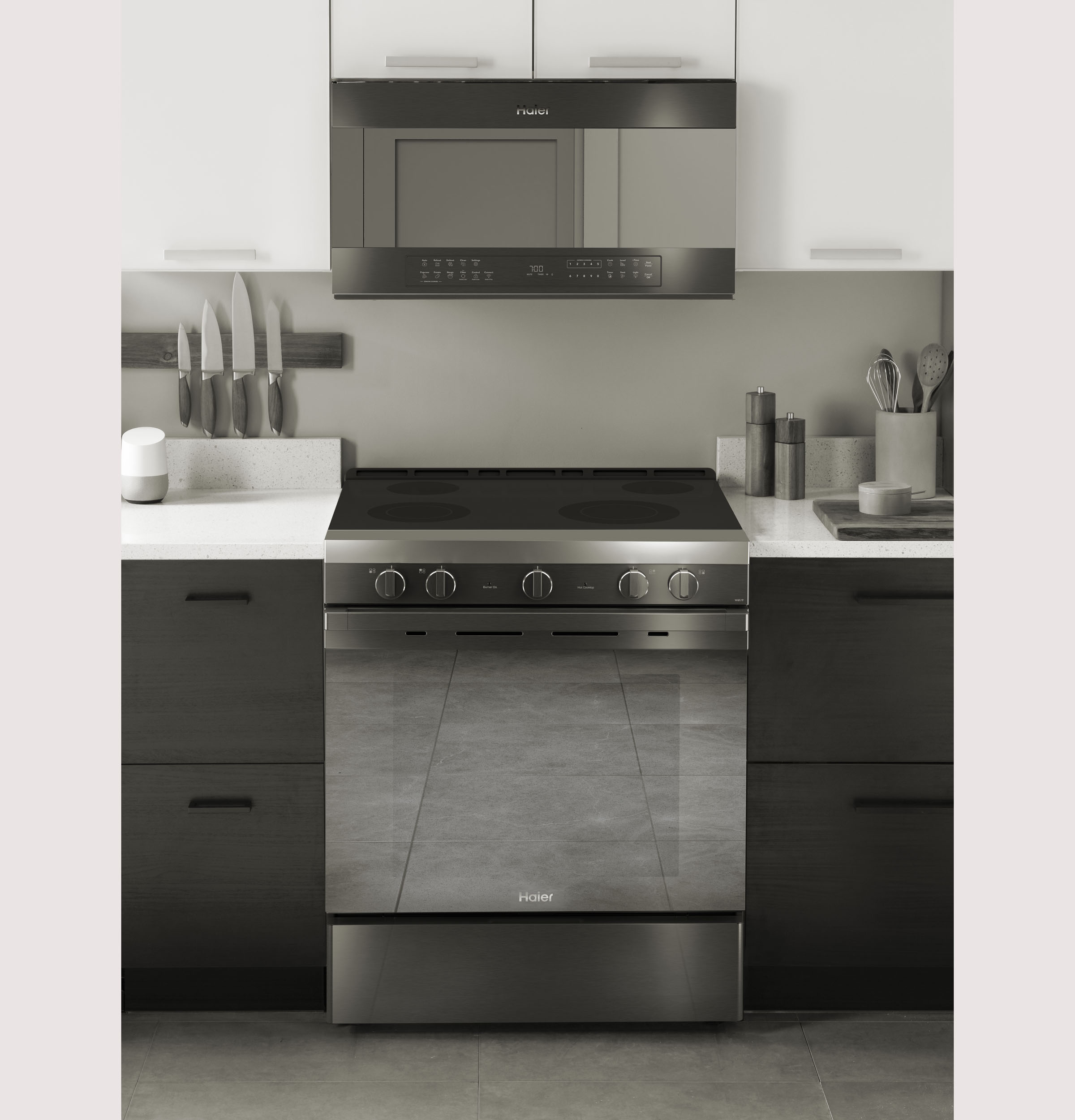 30" 1.6 Cu. Ft. Smart Over-the-Range Microwave Oven30" 1.6 Cu. Ft. Smart Over-the-Range Microwave Oven QVM7167BNTS