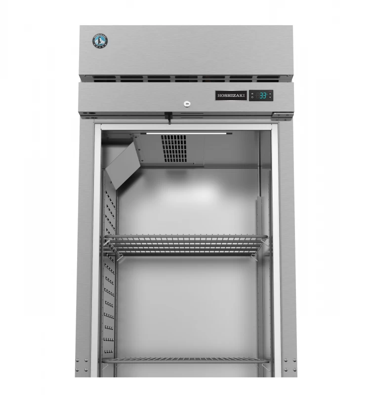 R1A-HS, Refrigerator, Single Section Upright, Half Stainless Doors with LockTitle R1AHS