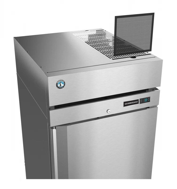 R1A-HS, Refrigerator, Single Section Upright, Half Stainless Doors with LockTitle R1AHS