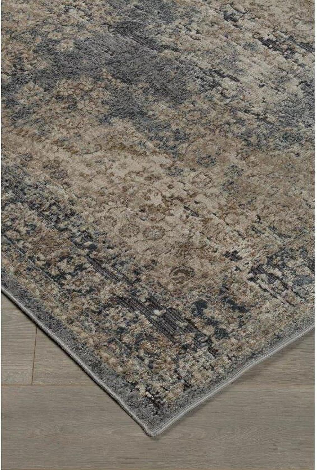 South Blue and Tan Large Rug R402721