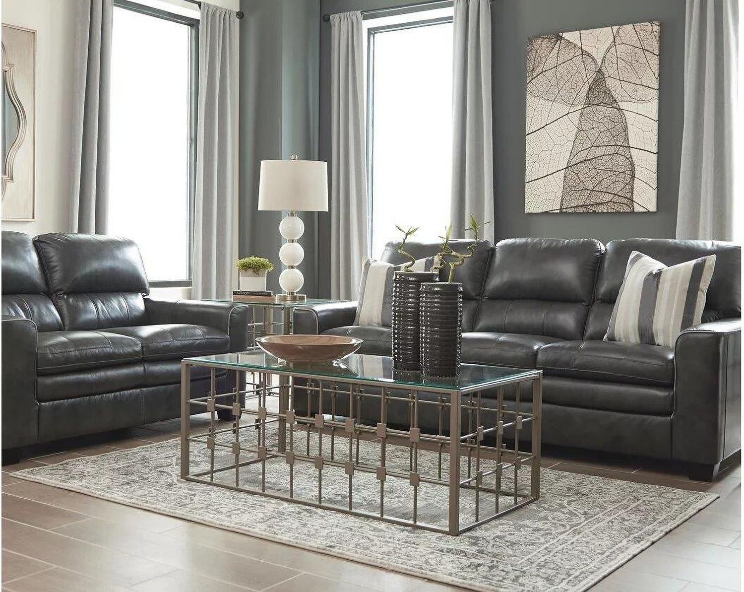 South Blue and Tan Large Rug R402721