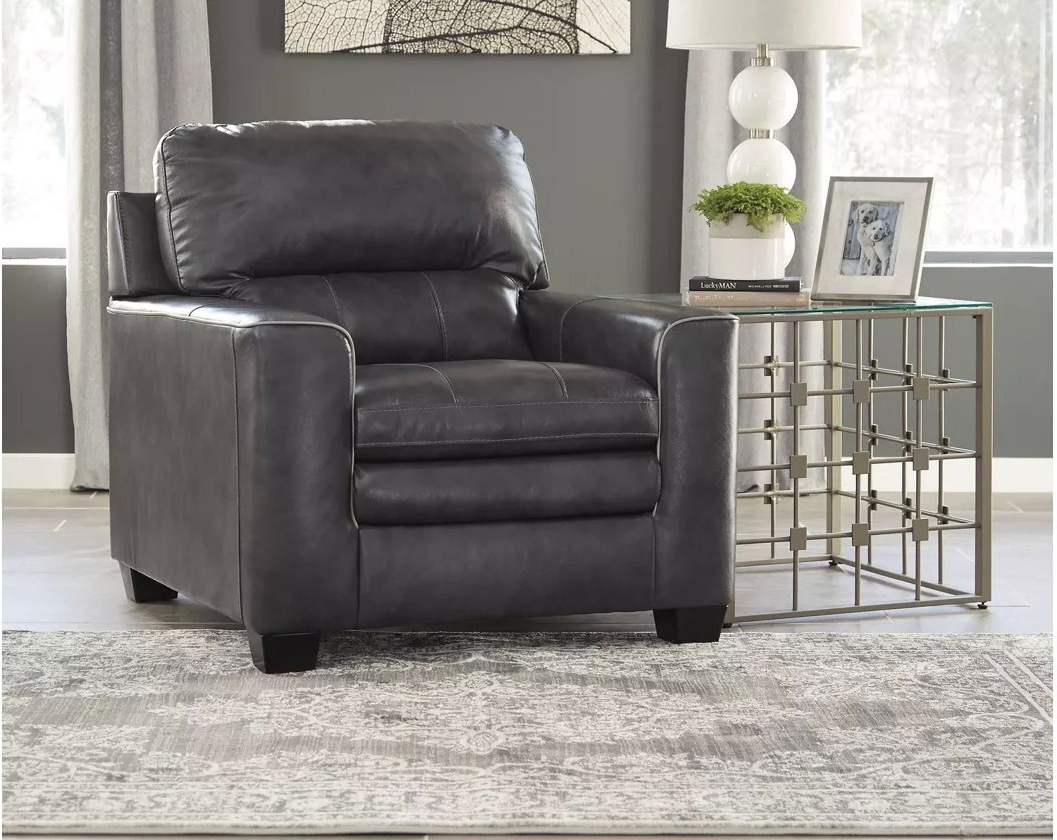 South Blue and Tan Large Rug R402721