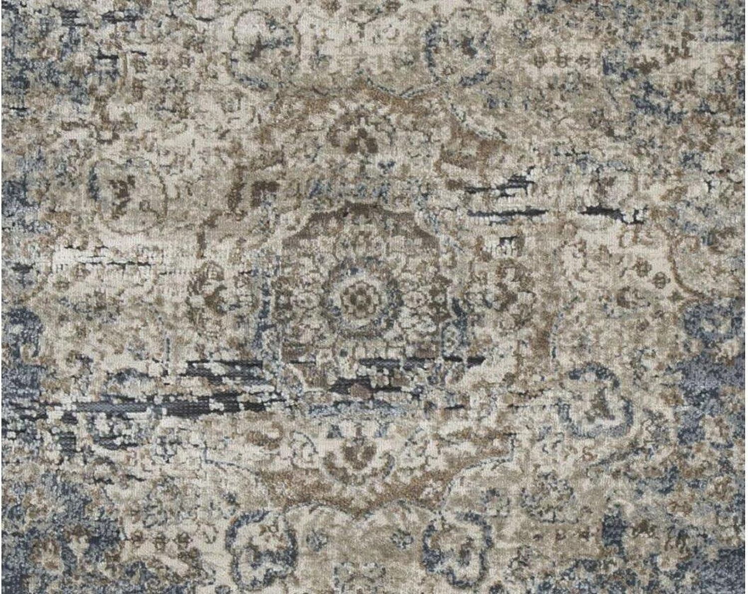 South Blue and Tan Large Rug R402721