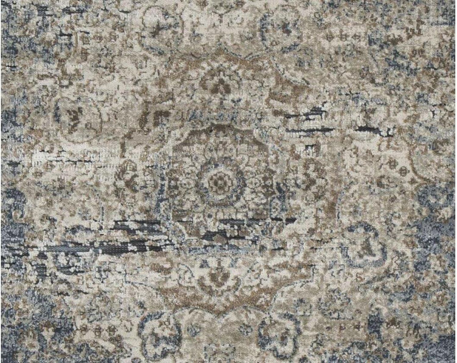 South Blue and Tan Medium Rug R402722
