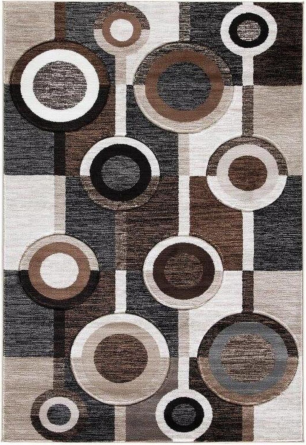 Guintte Black And Brown Medium Rug R403972