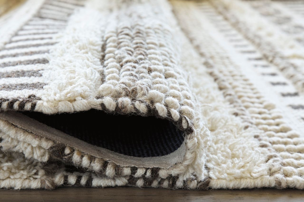 Karalee Ivory And Brown Small Rug R404442