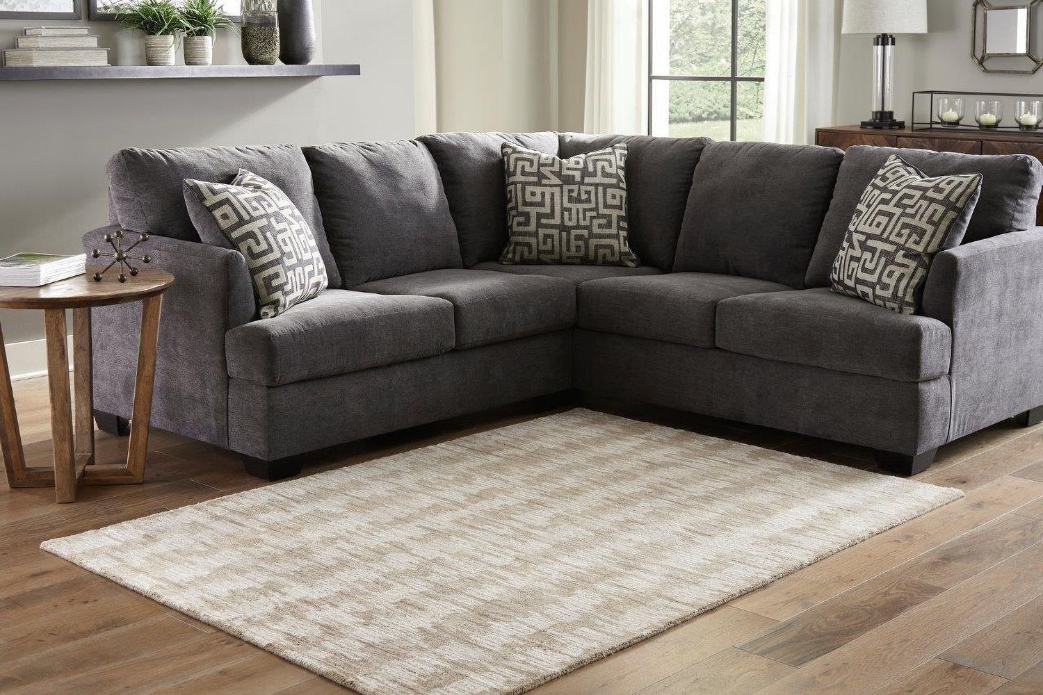 Abanlane Brown And Cream Medium Rug R404812