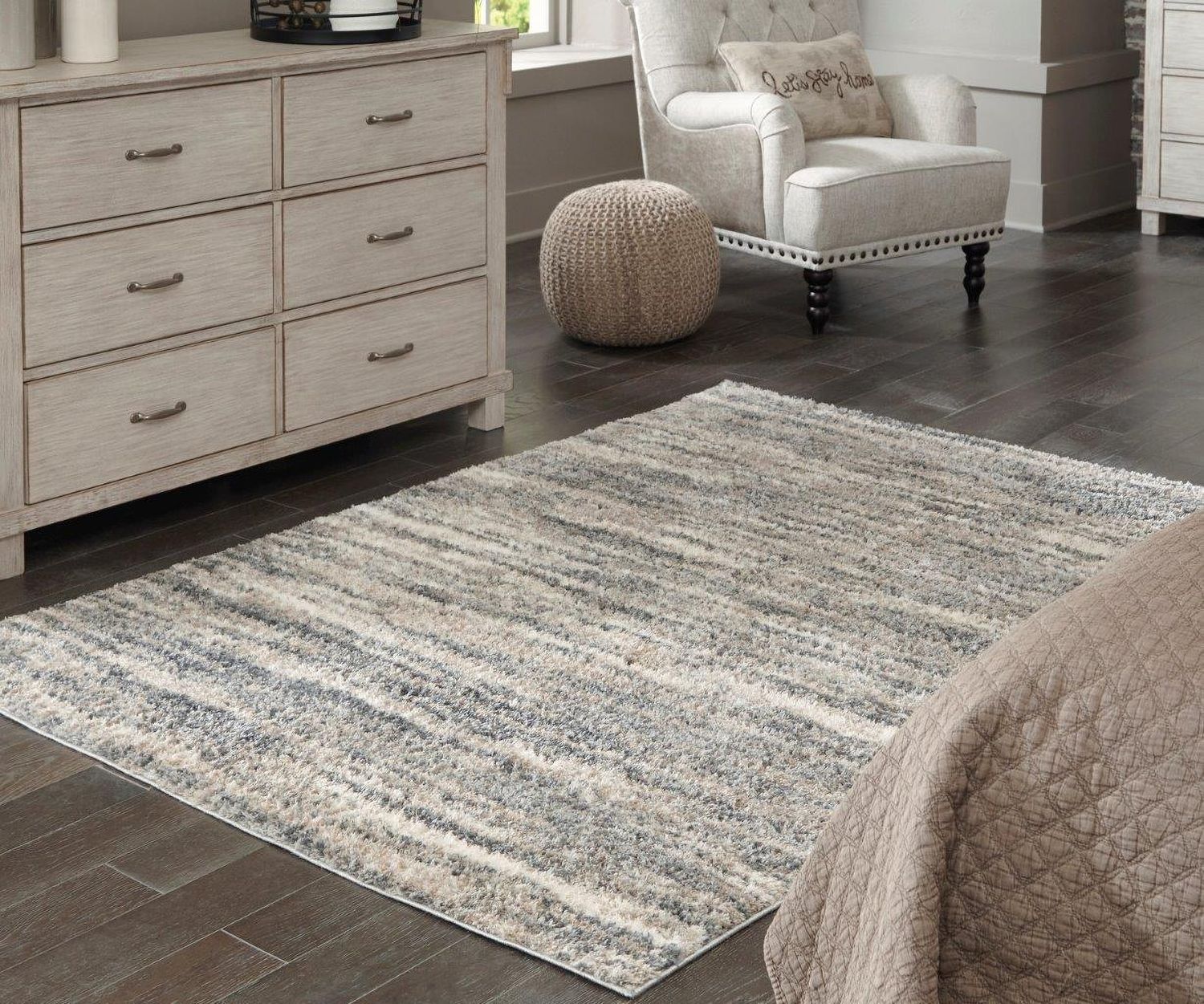 Gizela Ivory Beige and Gray Small Rug R404862