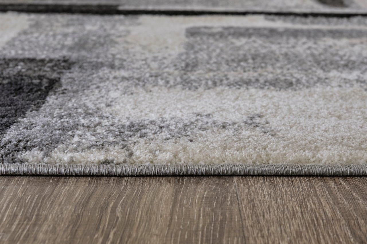 Brycebourne Black Cream and Gray Small Rug R404982