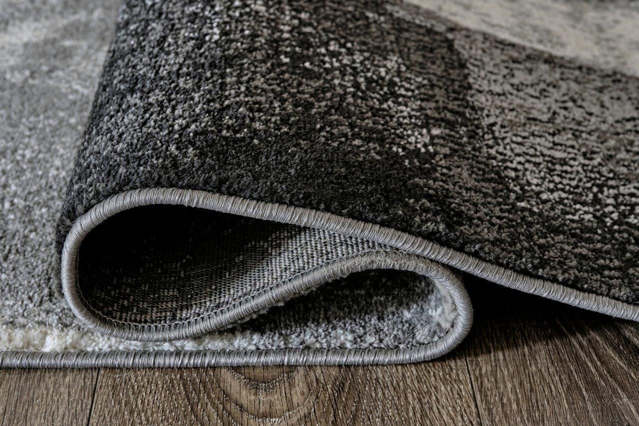 Brycebourne Black Cream and Gray Small Rug R404982