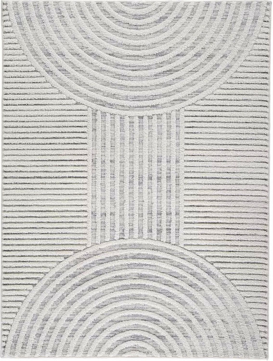 Lambworth Gray And Cream Large Rug R405341
